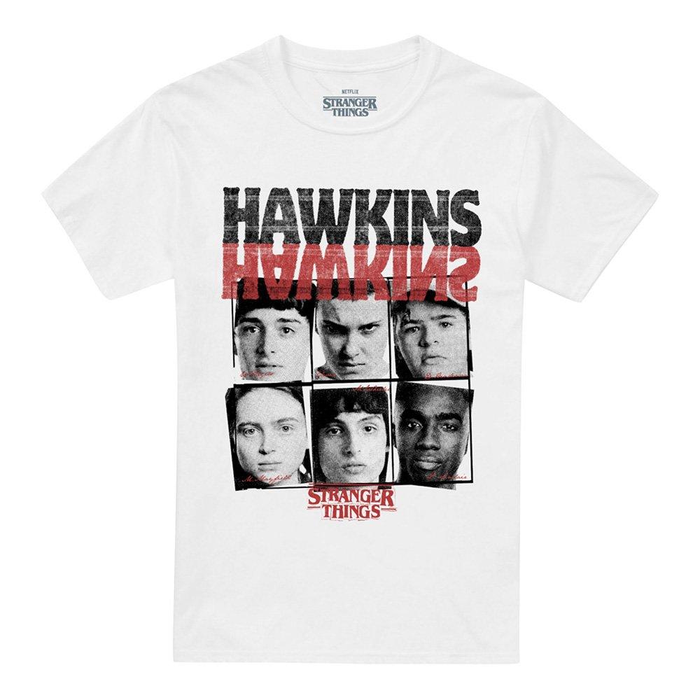 White - Stranger Things - Stranger Things Hawkins Upside Down T Shirt White - 4