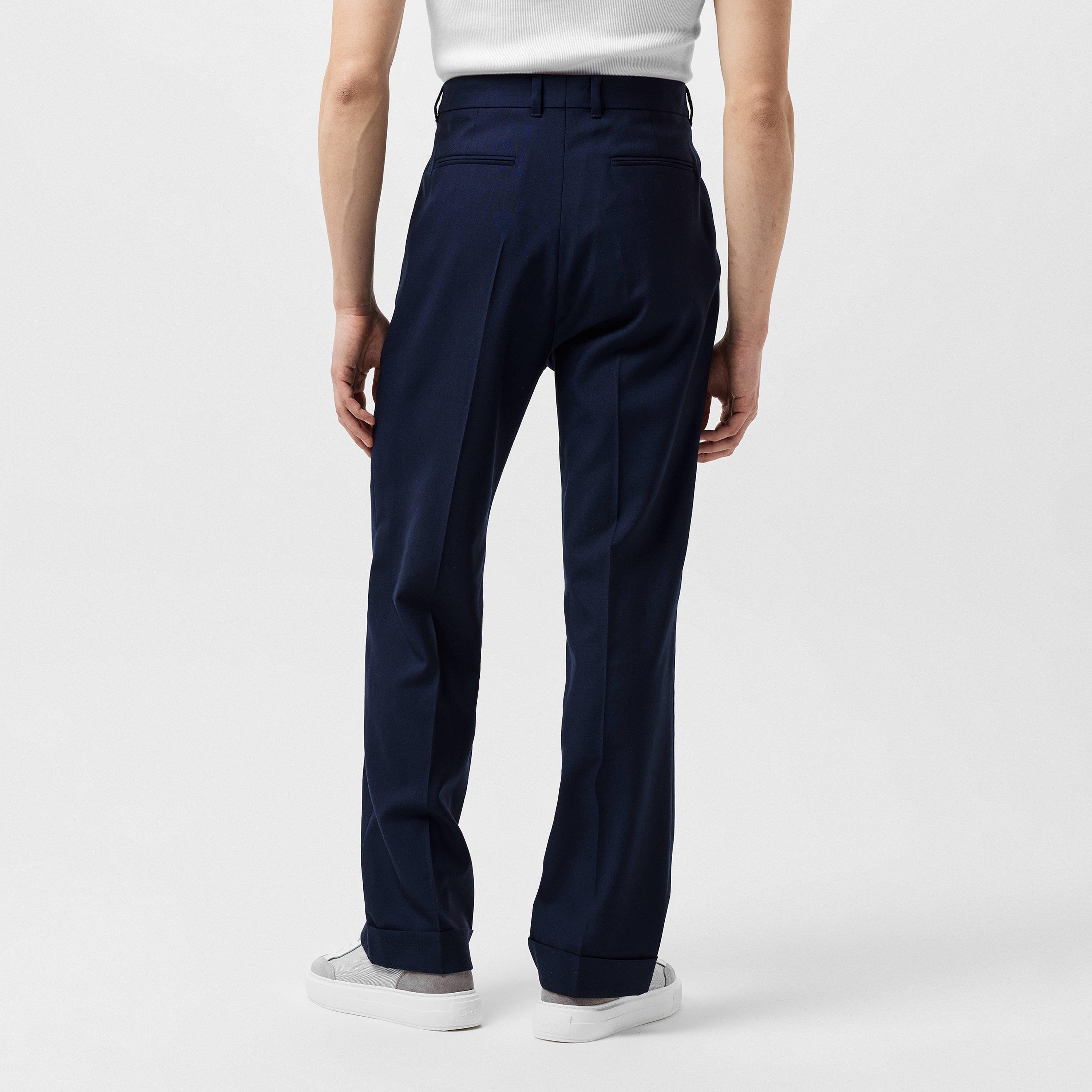 Navy - Casablanca - Men's Pleated Trousers - 3