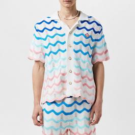 Casablanca Waves Inertia Crochet Shirt