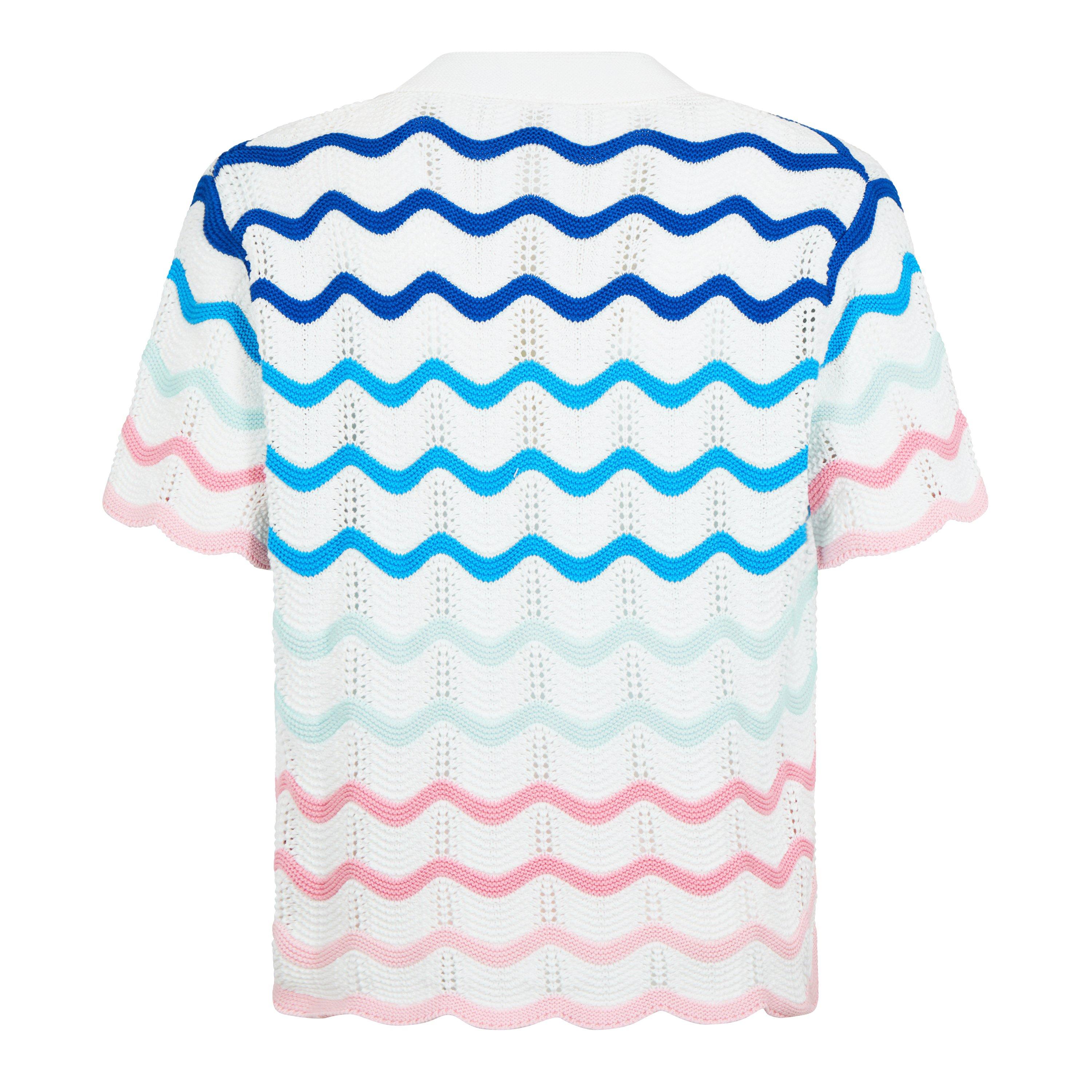 Multi - Casablanca - Gradient Wave Crochet Shirt - 6