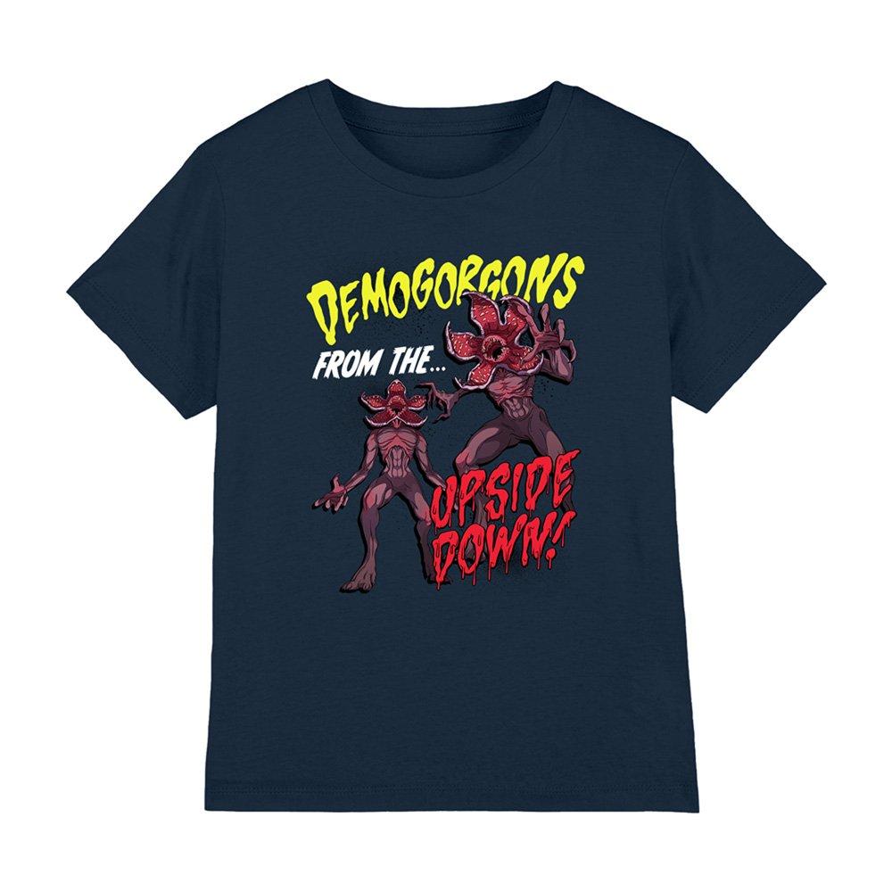 Navy - Stranger Things - Stranger Things Demogorgon Badges Kids T-Shirt Na - 1
