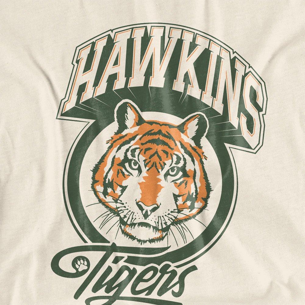 Beige - Stranger Things - Stranger Things Retro Hawkins Tigers Womens T-Shir - 2