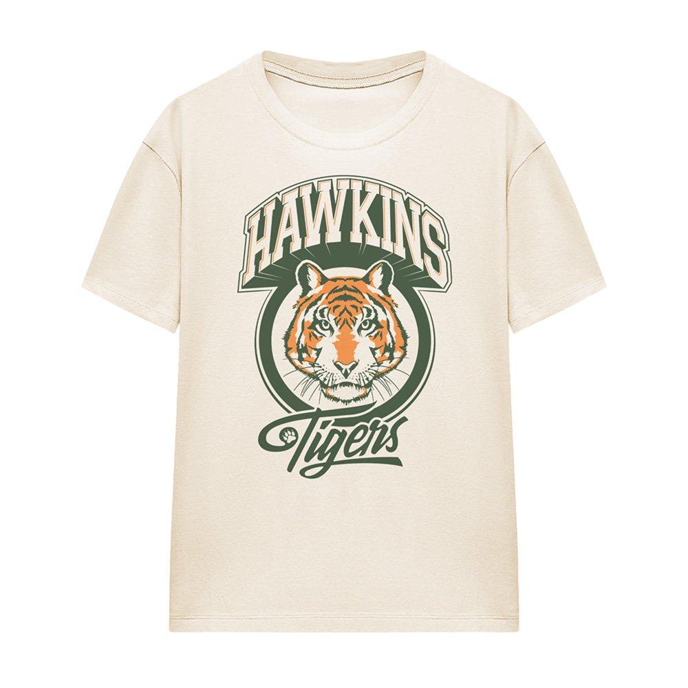 Beige - Stranger Things - Stranger Things Retro Hawkins Tigers Womens T-Shir - 4