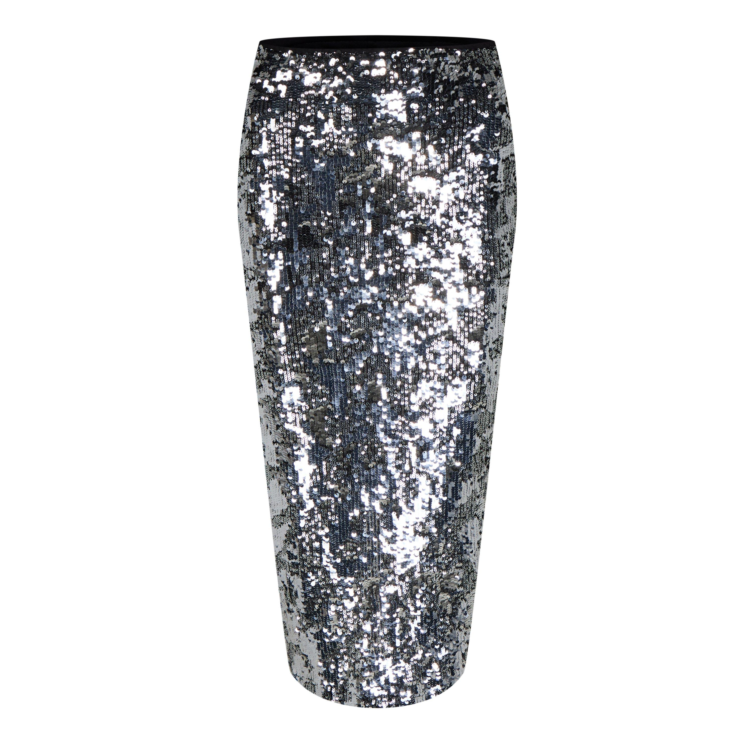 Zilver - Biba - Biba Sequin Midi Skirt - 5