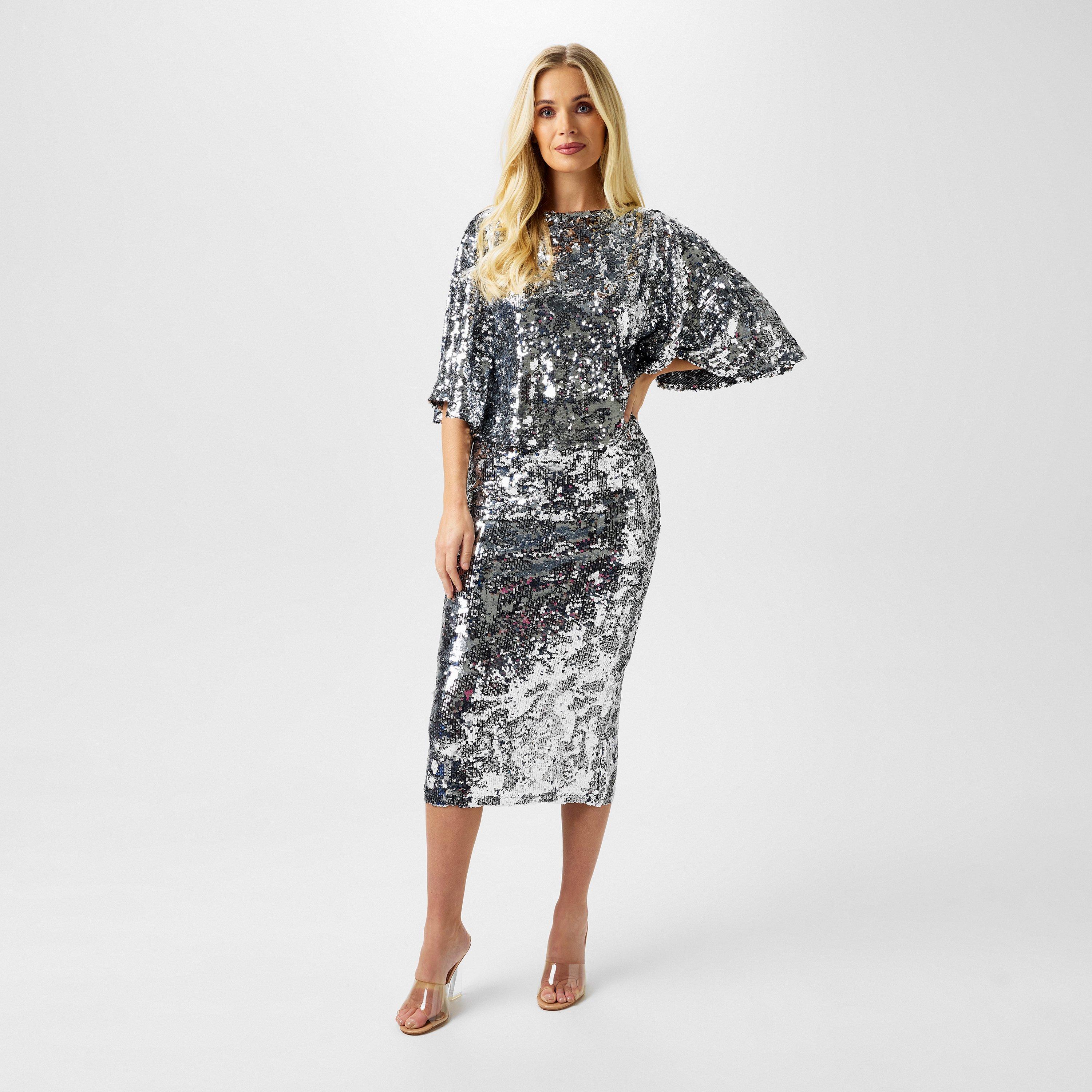 Zilver - Biba - Biba Sequin Midi Skirt - 4