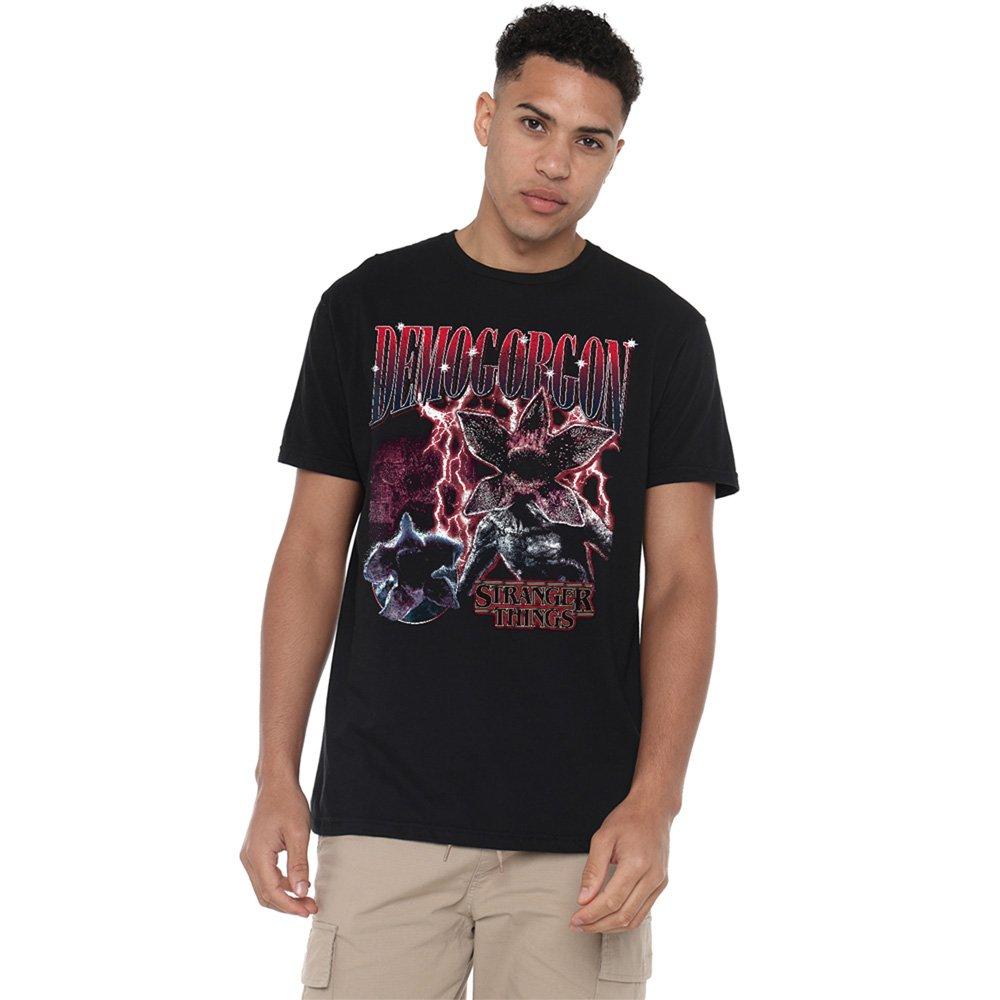 Black - Stranger Things - Stranger Things Demogorgon Homage T-Shirt Black - 1