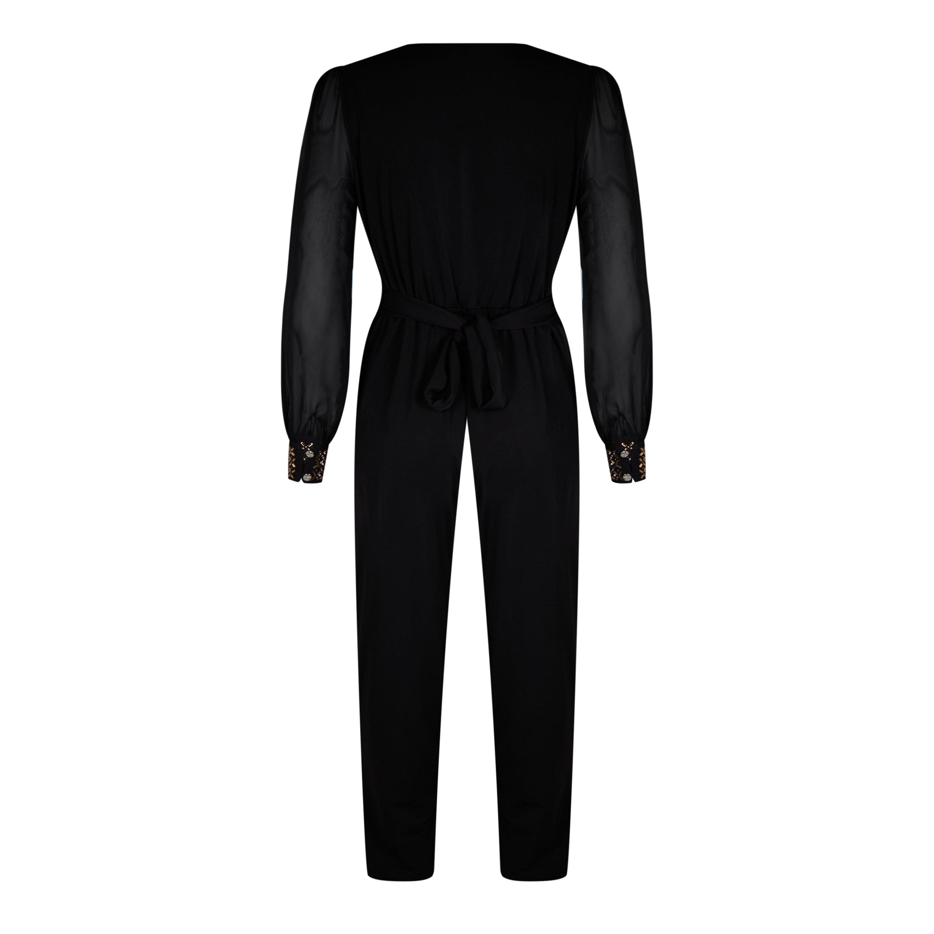 Crna - Biba - Biba Embellished Jumpsuit - 6