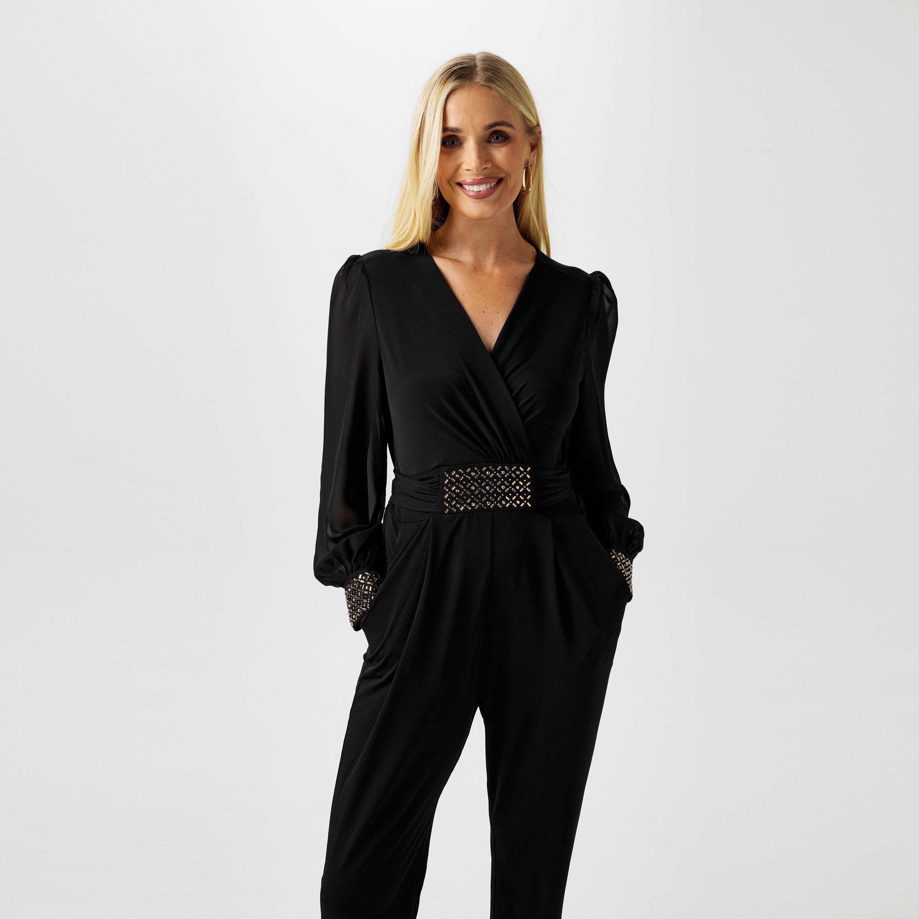 Crna - Biba - Biba Embellished Jumpsuit - 3