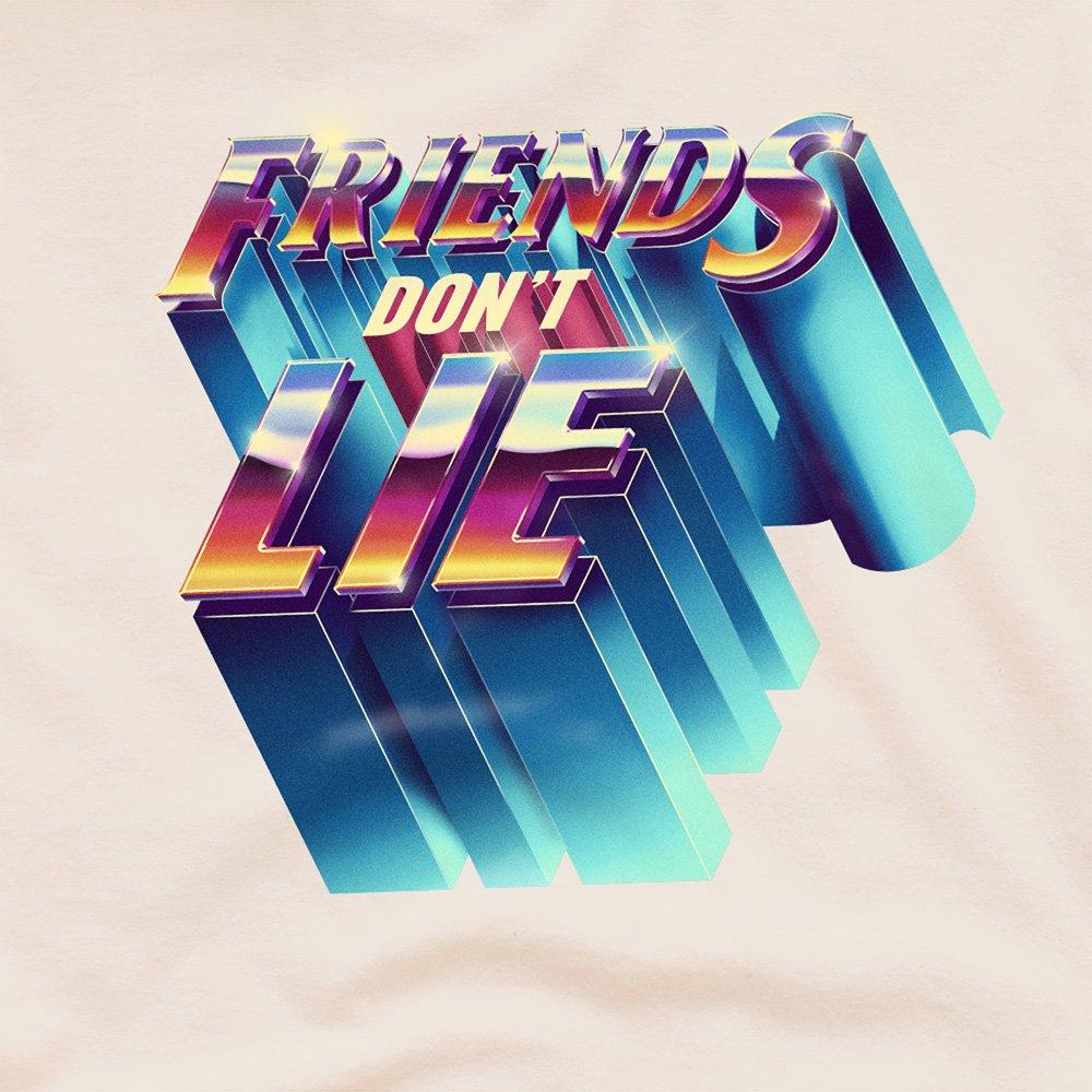 Beige - Stranger Things - Stranger Things Friends DonT Lie T-Shirt Natural - 2