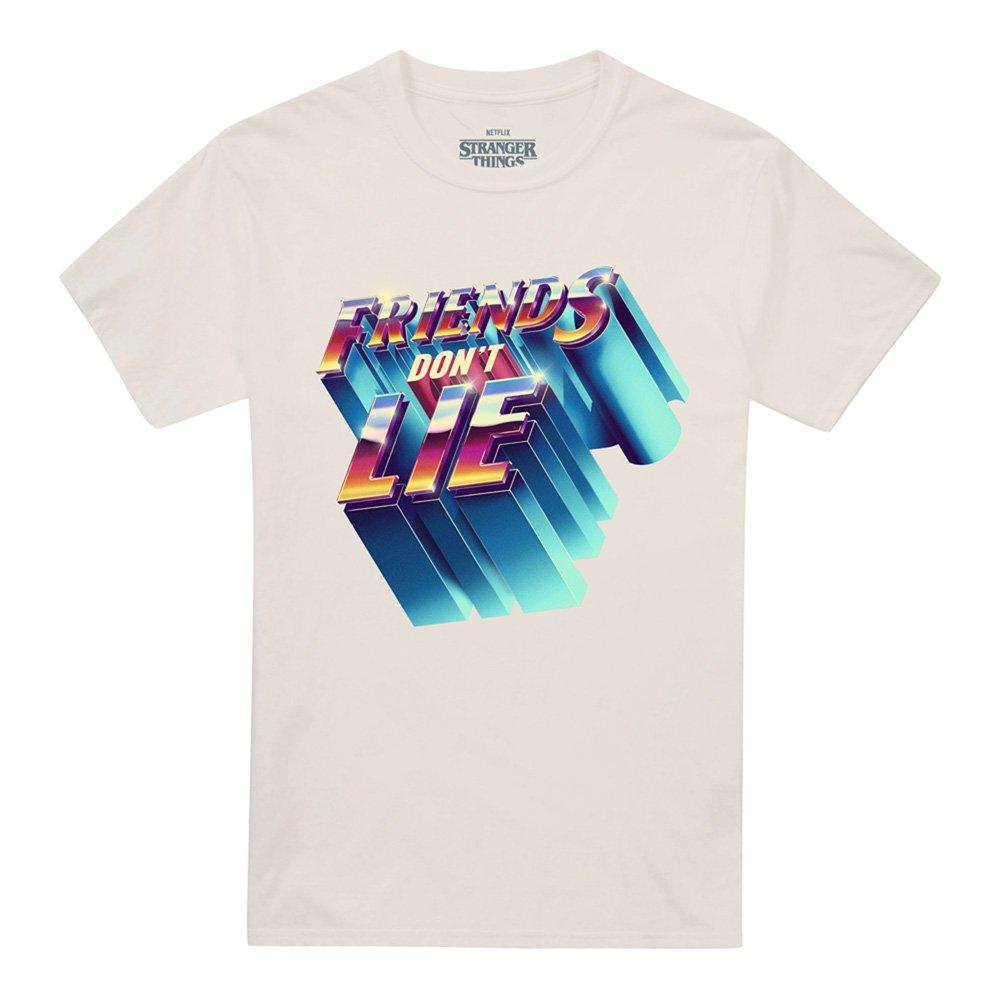 Beige - Stranger Things - Stranger Things Friends DonT Lie T-Shirt Natural - 4