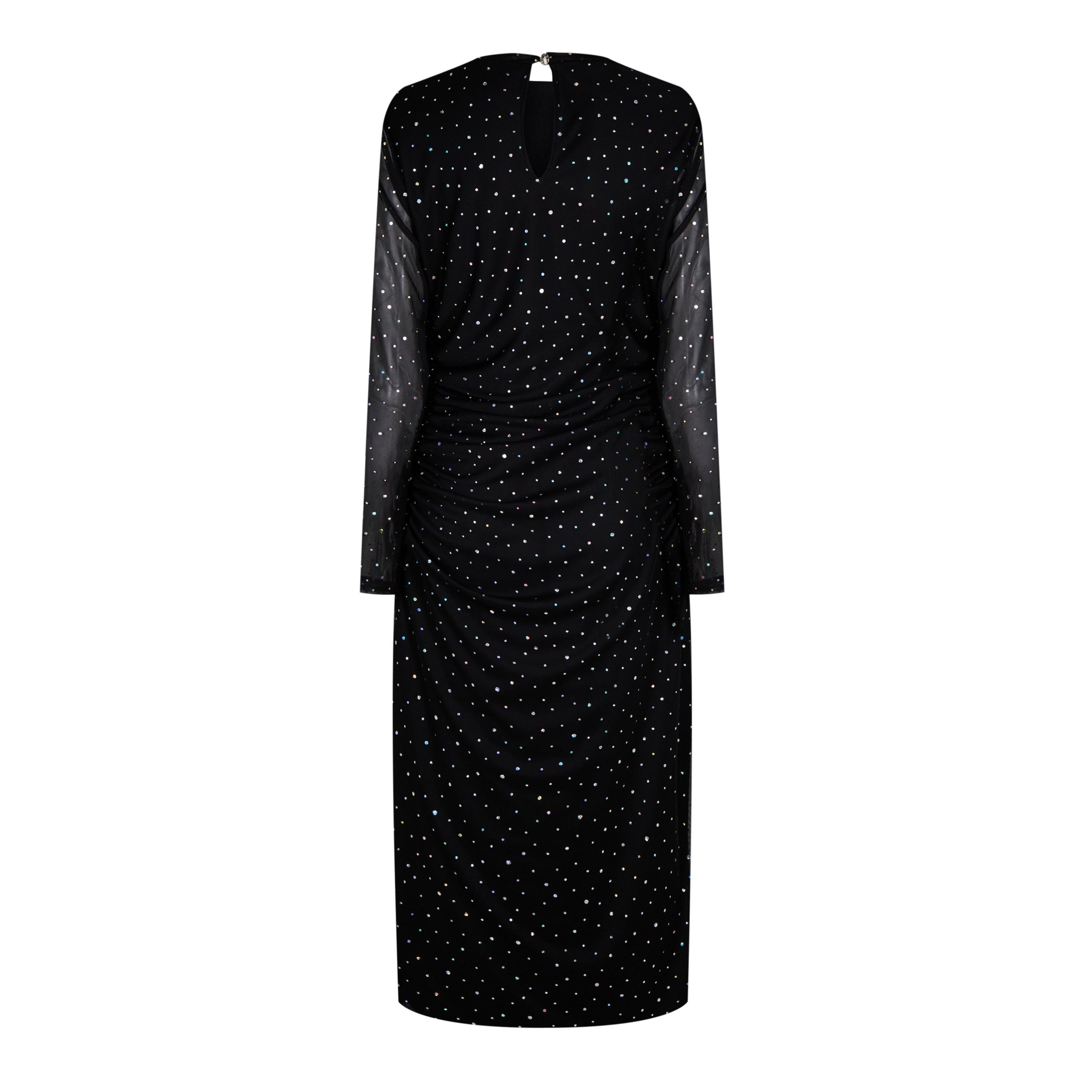 Zwart - Biba - Biba Sequin Mesh Dress - 6
