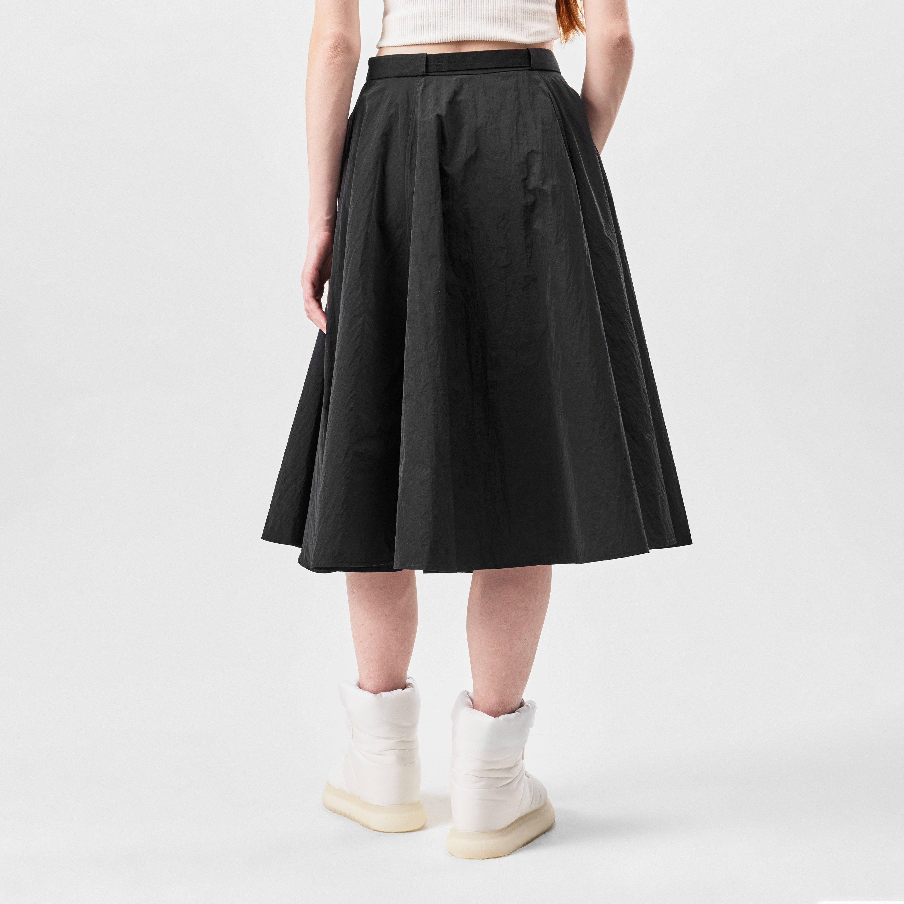 Black 999 - Moncler - Belted Skater Skirt - 3