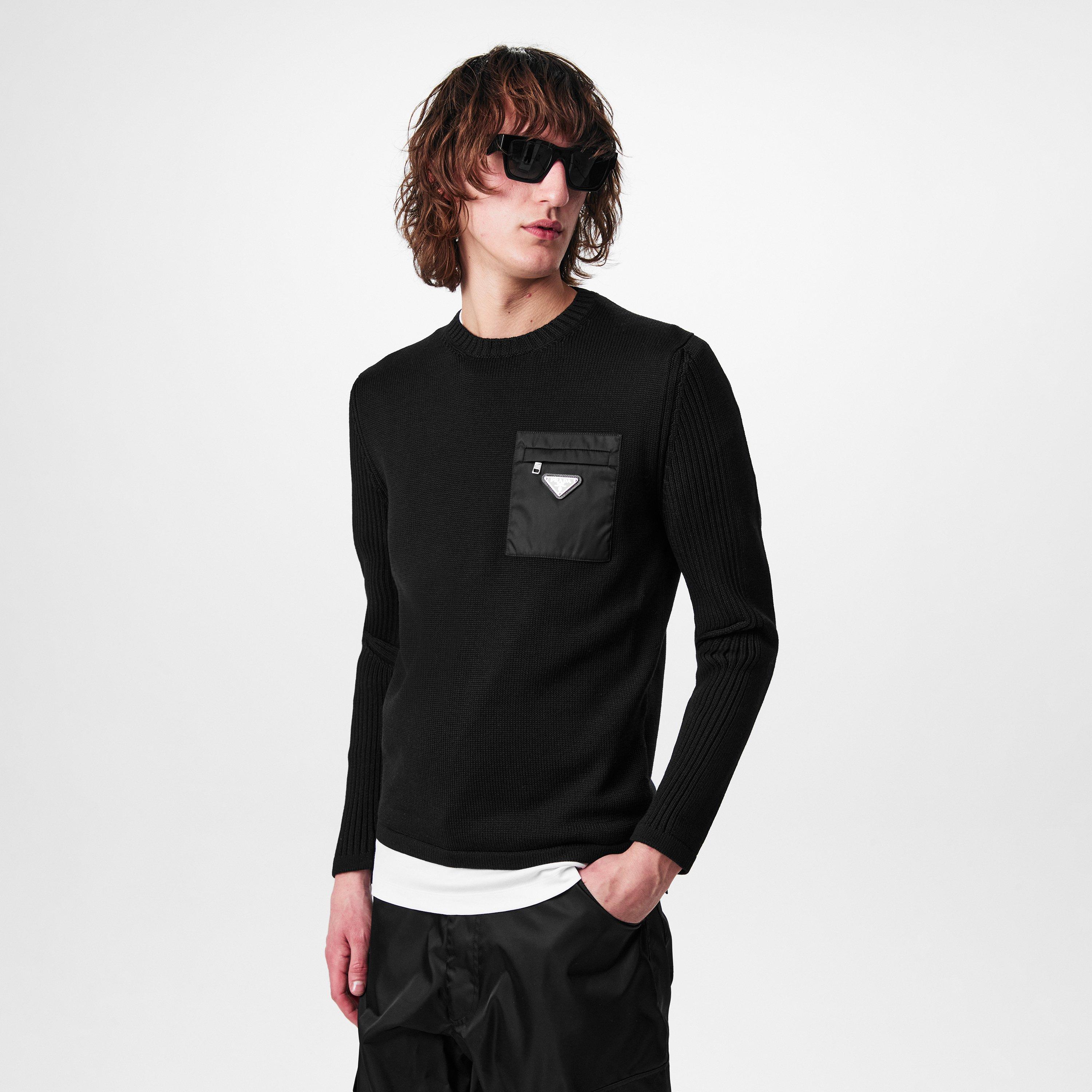 Black - Prada - Crewneck Wool Jumper - 3