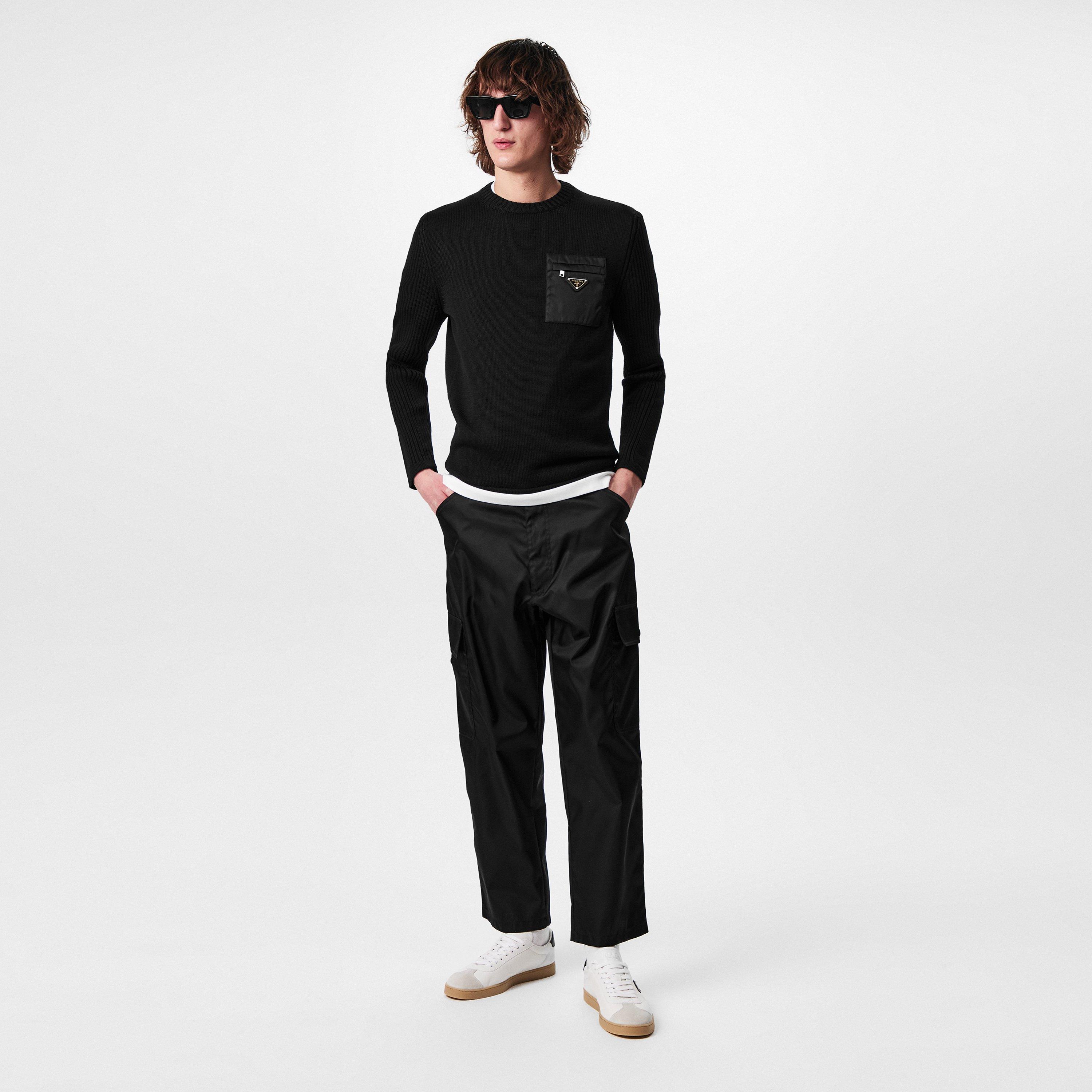Black - Prada - Crewneck Wool Jumper - 6