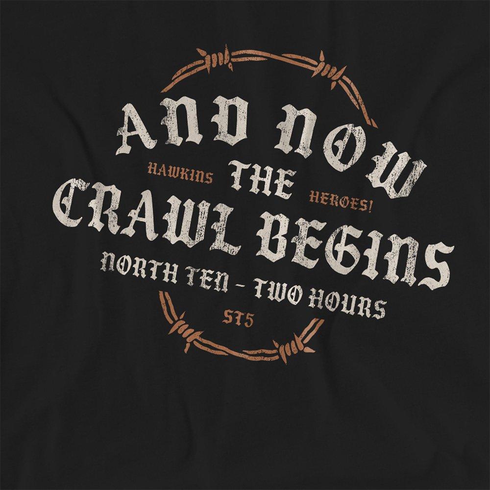 Black - Stranger Things - Stranger Things The Crawl Begins Womens T-Shirt B - 2