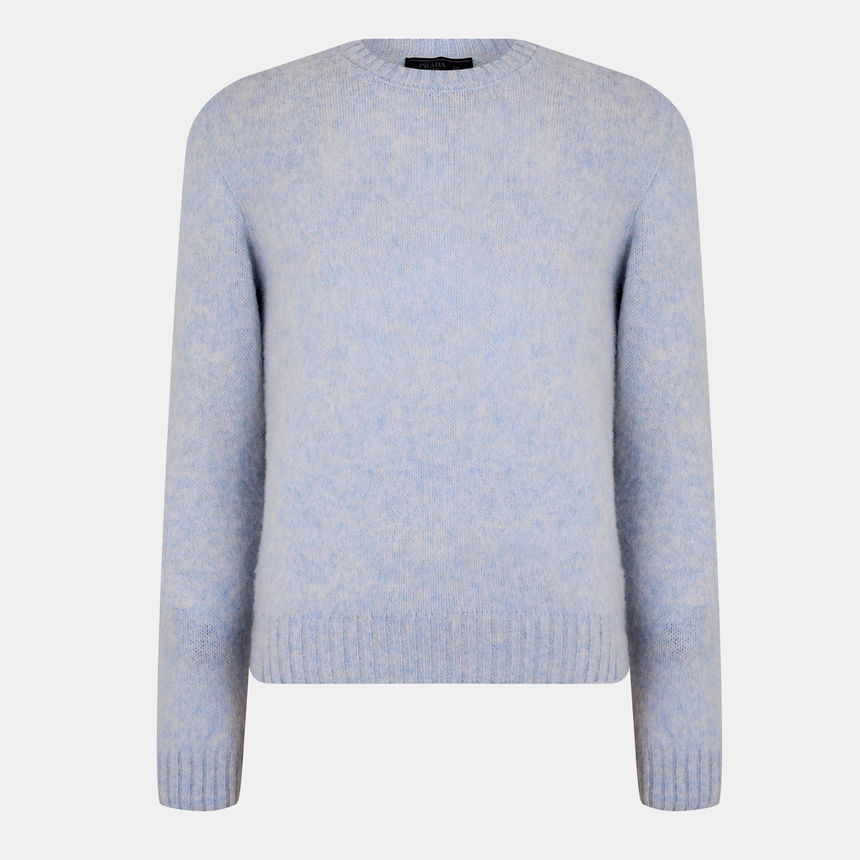 Blue - Prada - Heavy Knit Jumper - 1
