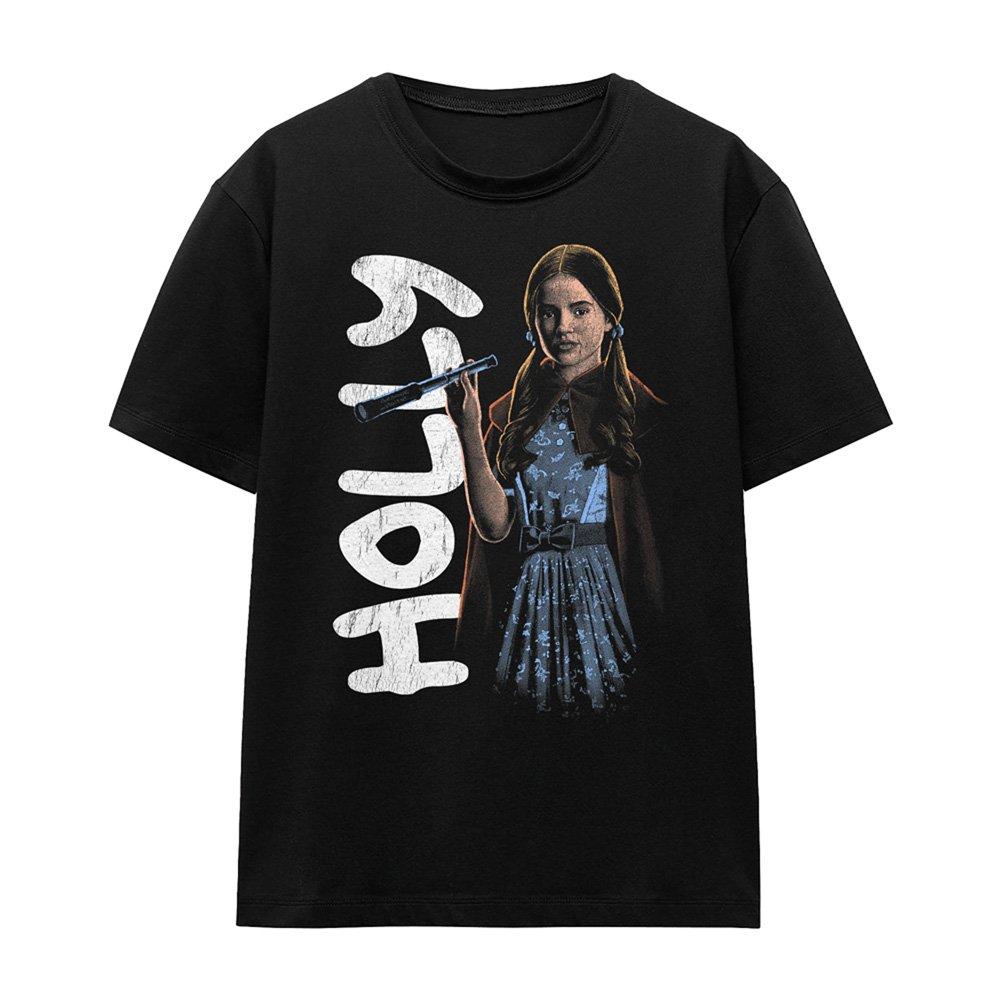 Black - Stranger Things - Stranger Things Holly Neo Homage T-Shirt Black - 4