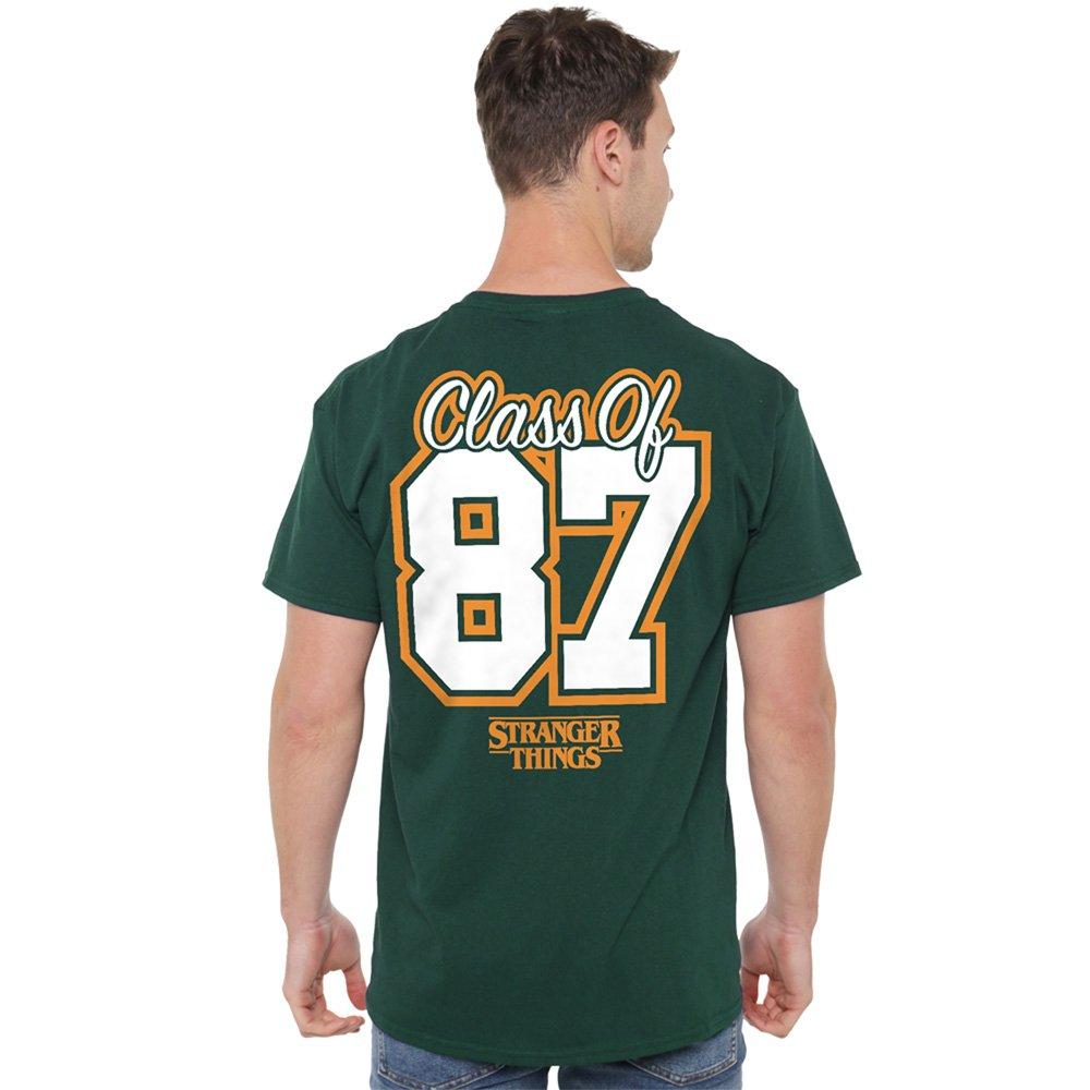 Green - Stranger Things - Stranger Things Hawkins 87 Class Front Back T Shi - 1