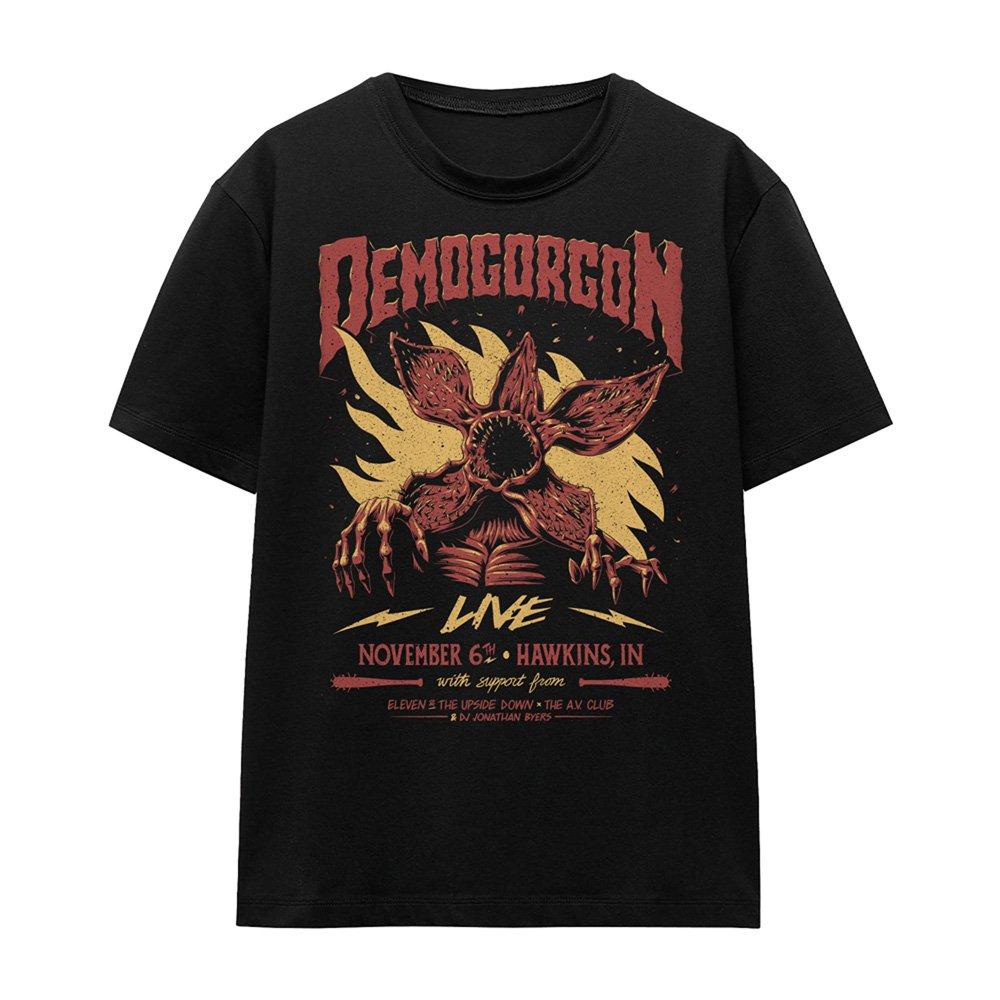Black - Stranger Things - Stranger Things Demogorgon Live Womens T-Shirt Bl - 4