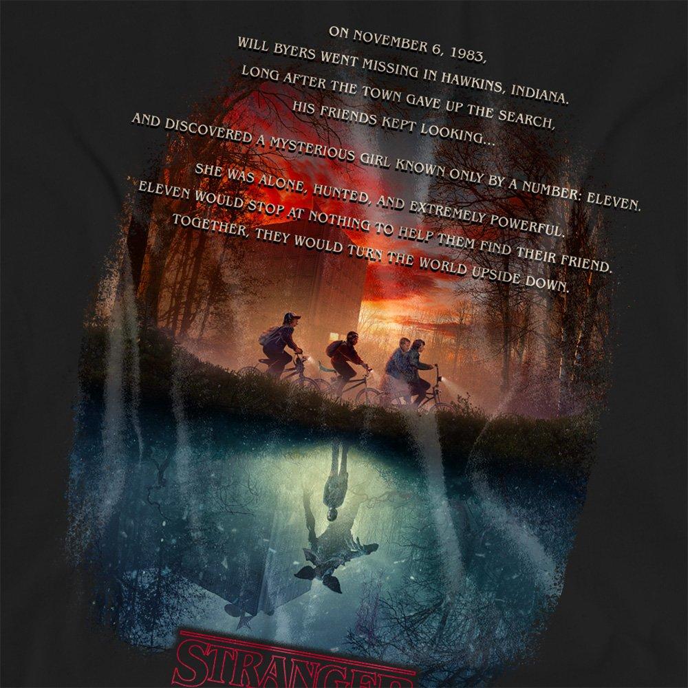Black - Stranger Things - Stranger Things Upside Down Poster Womens T-Shirt - 2