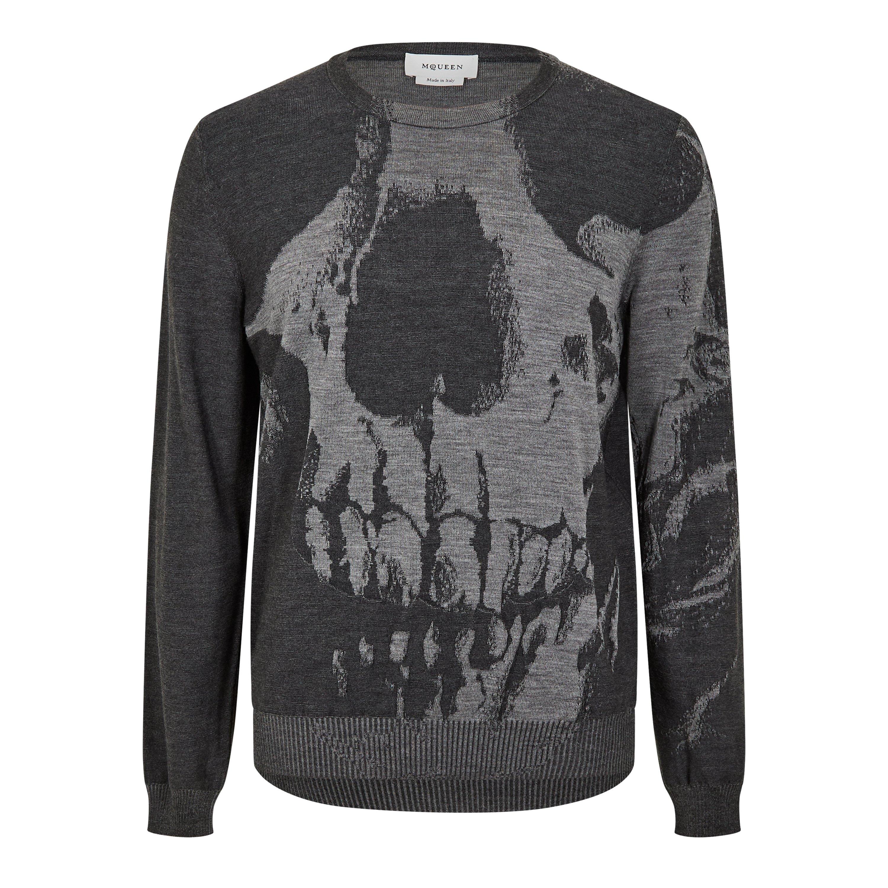 Grey - Alexander McQueen - Skull Sweater - 1