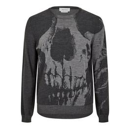 Alexander McQueen Skull Knit Jumper