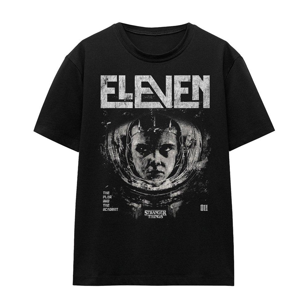 Black - Stranger Things - Stranger Things Eleven Laboratory T-Shirt Black - 4
