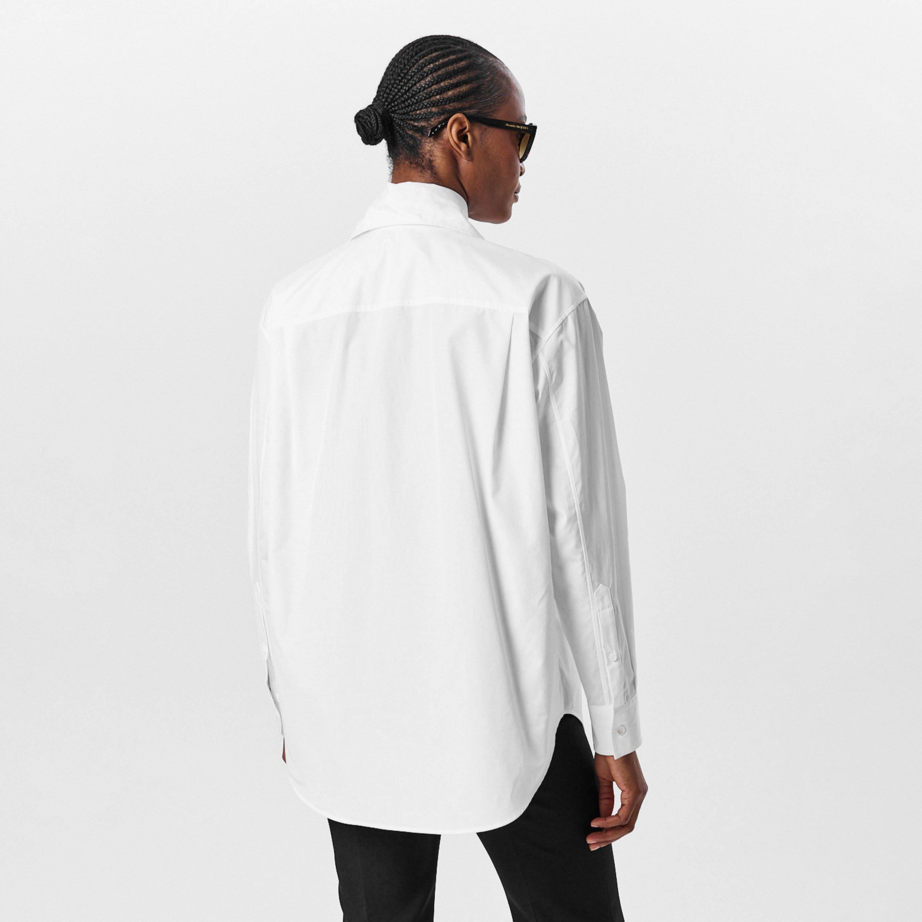 Optical White - Alexander McQueen - Popeline Shirt - 4