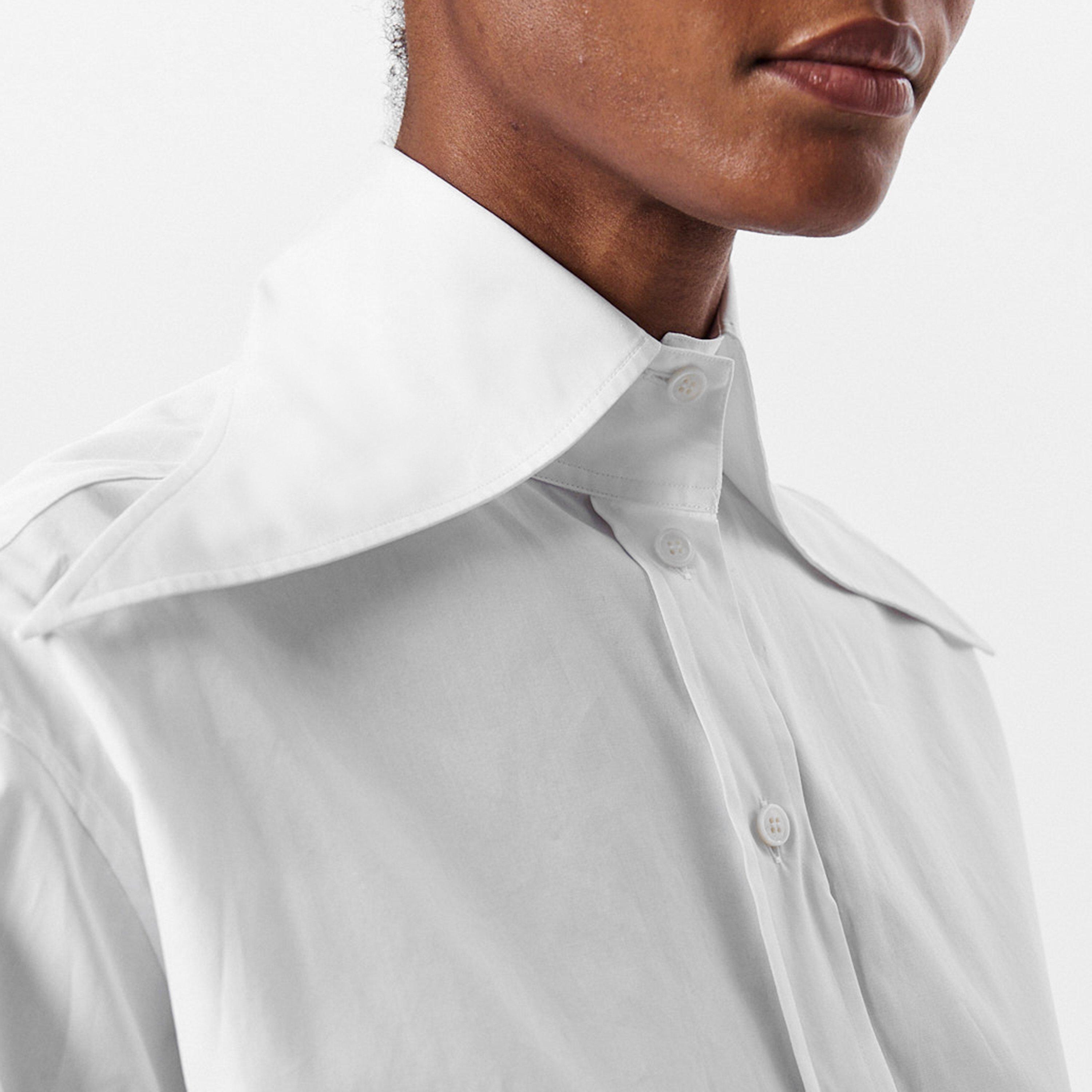 Optical White - Alexander McQueen - Popeline Shirt - 5