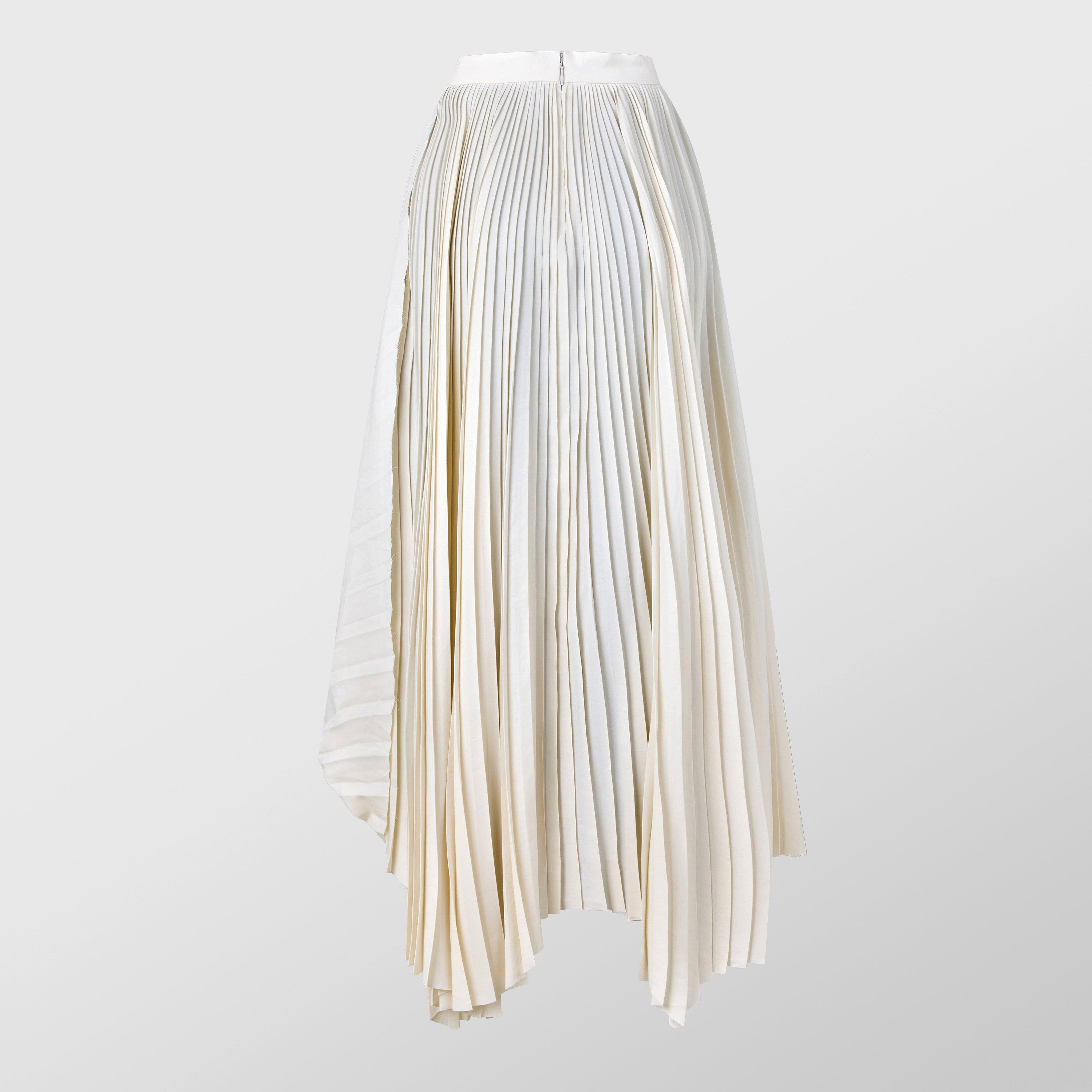 Ivory - Alexander McQueen - Women's Alex Midi Skirt - 2