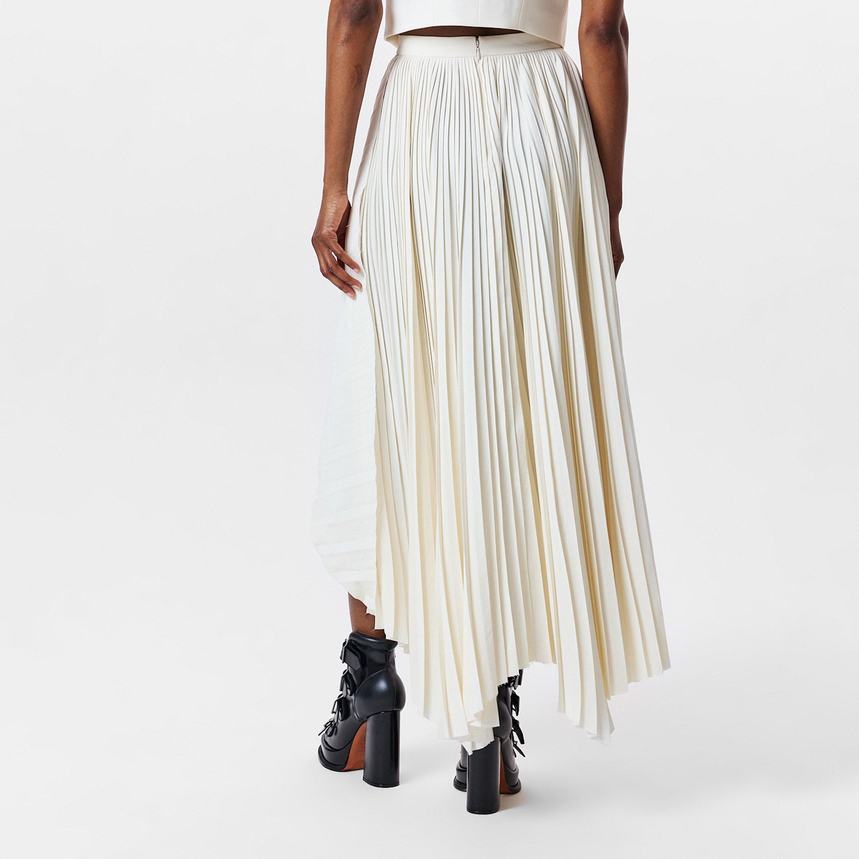 Ivory - Alexander McQueen - Women's Alex Midi Skirt - 4