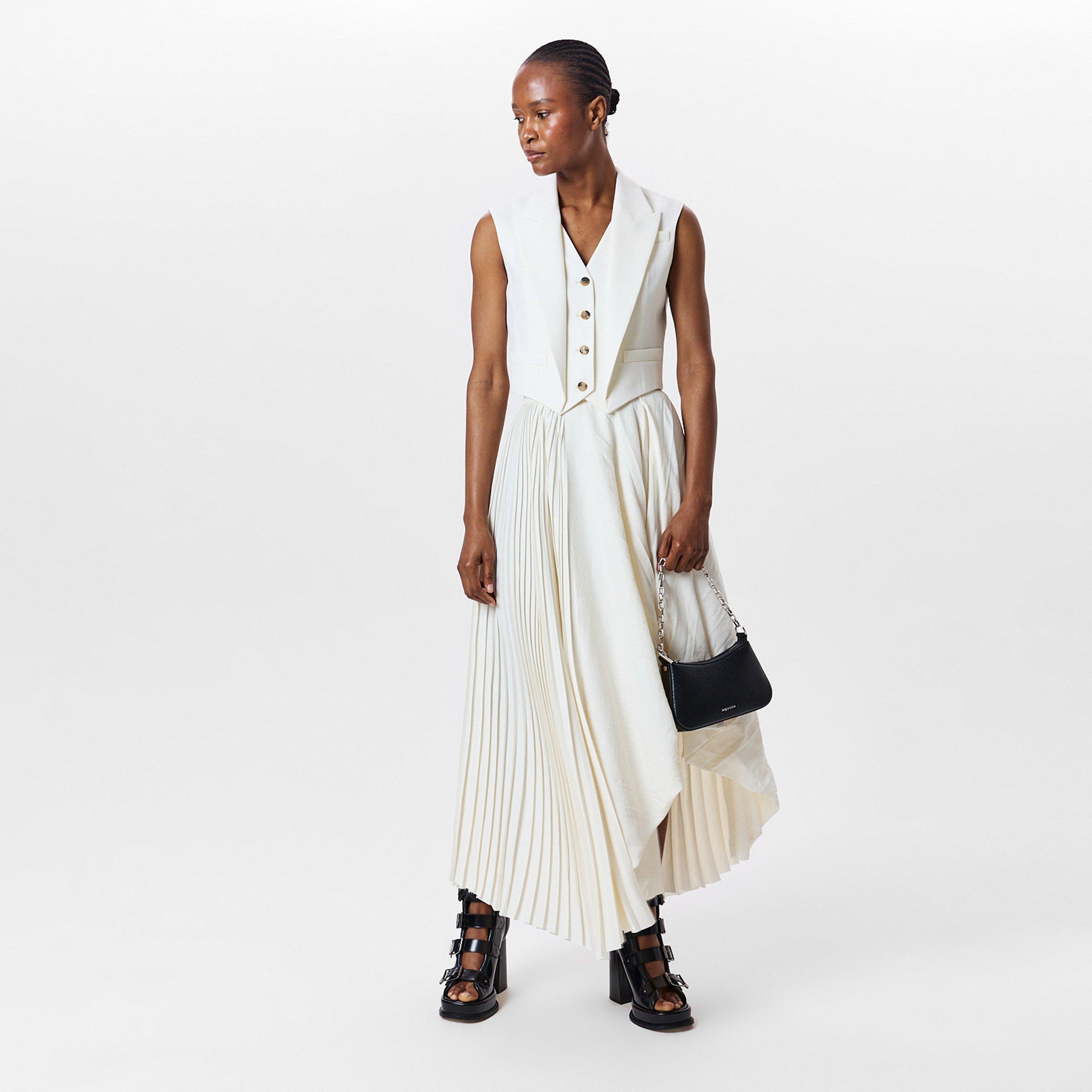 Ivory - Alexander McQueen - Women's Alex Midi Skirt - 6