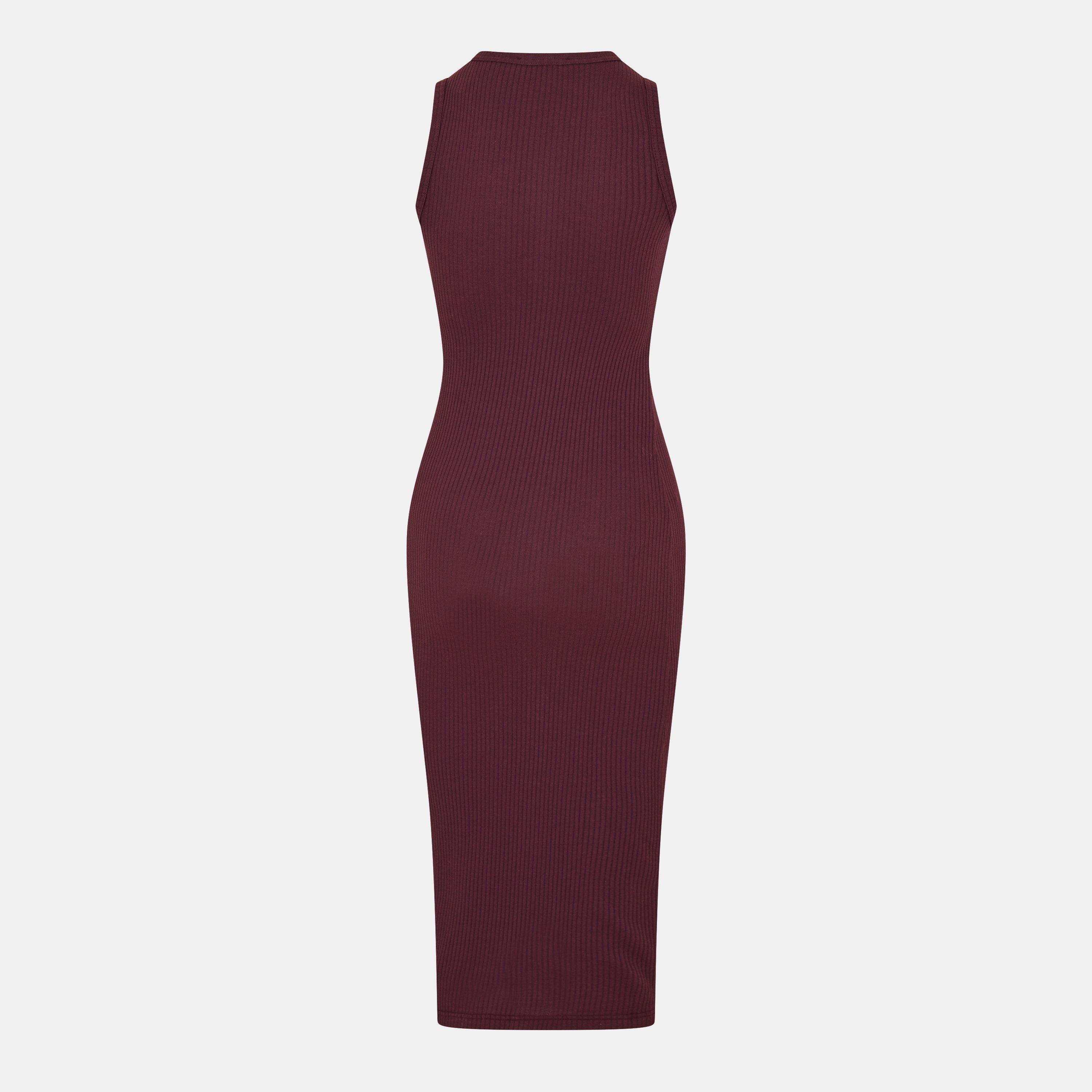 Burgundy - Alexander McQueen - Cut & Sew Dress - 2