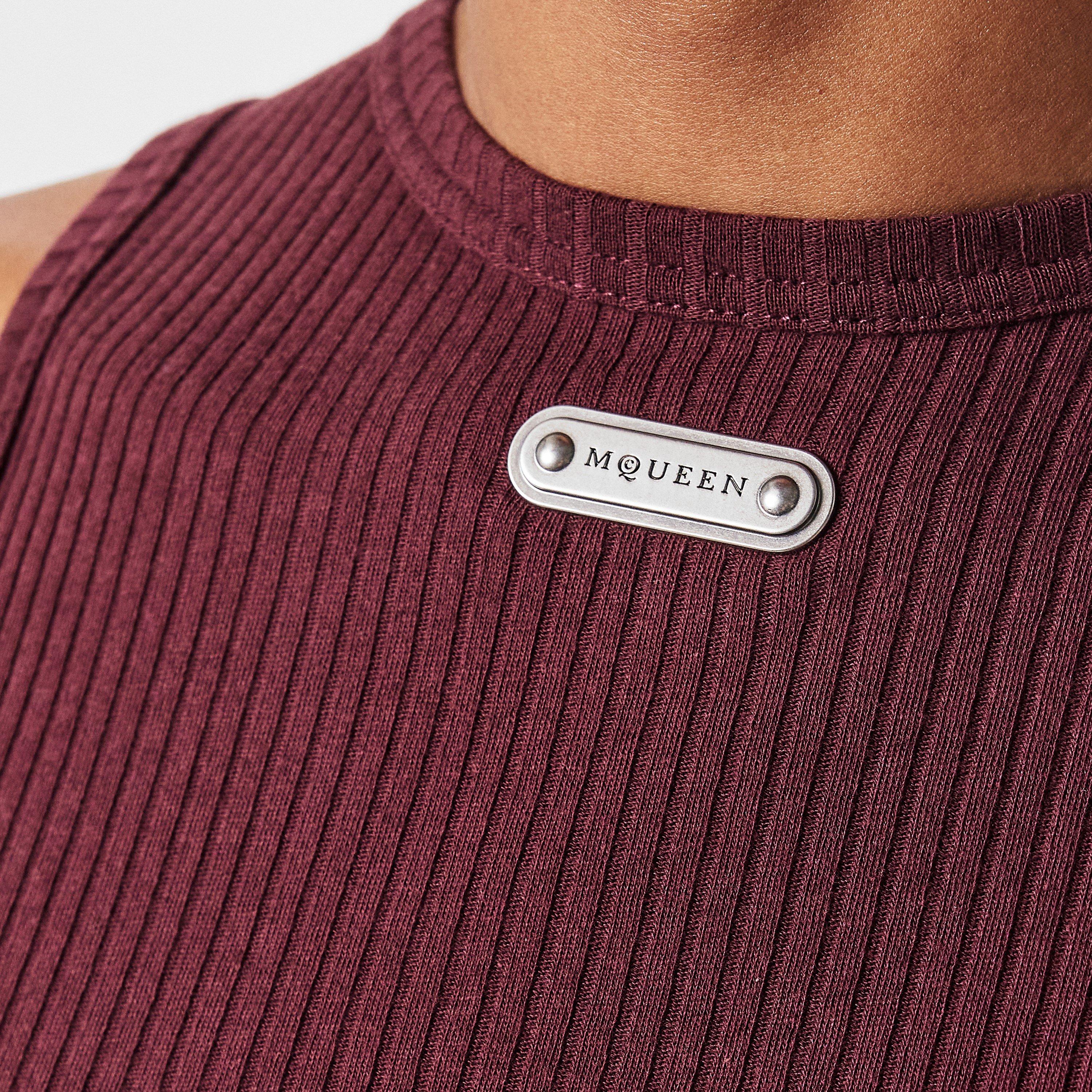 Burgundy - Alexander McQueen - Cut & Sew Dress - 5