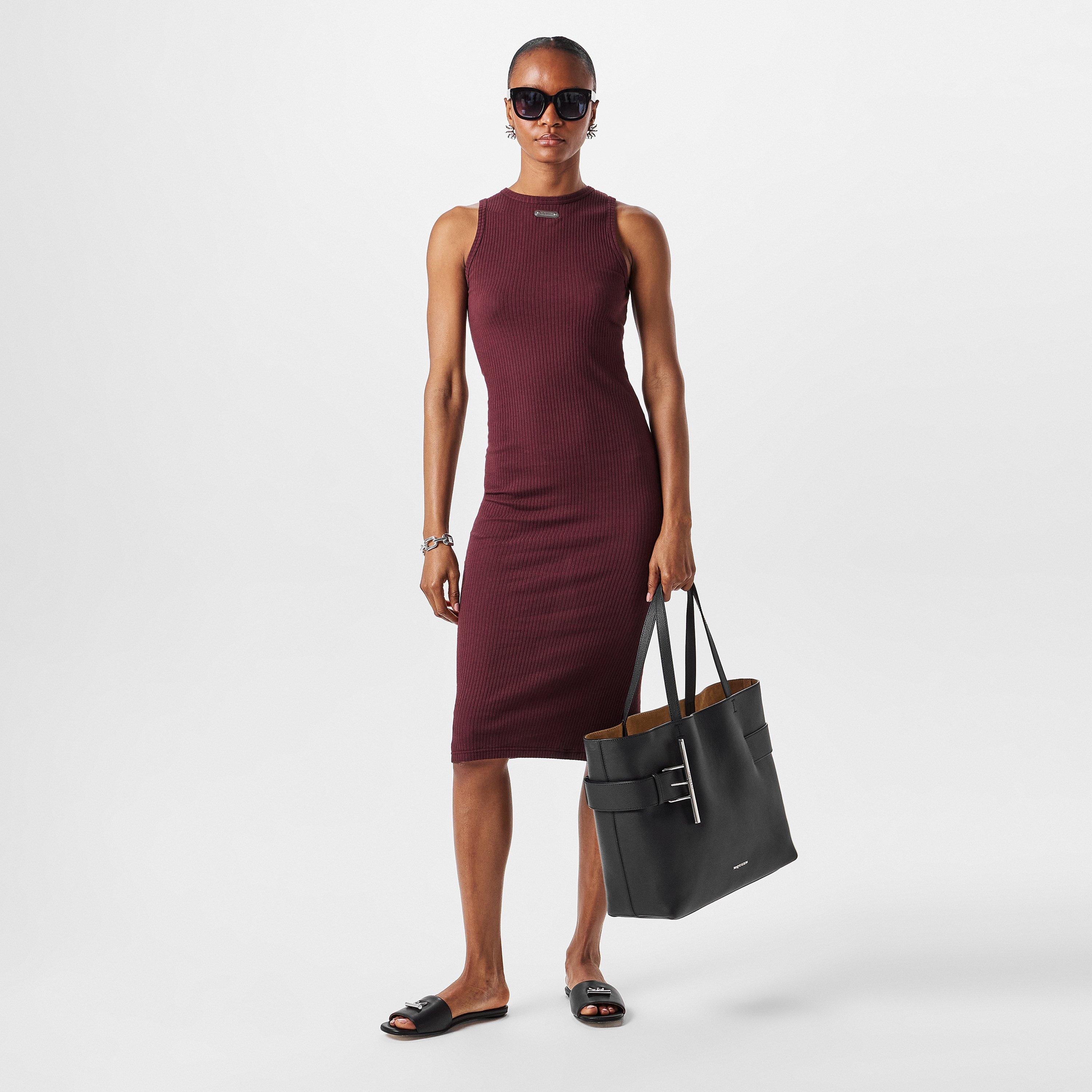 Burgundy - Alexander McQueen - Cut & Sew Dress - 6