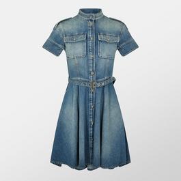 Alexander McQueen Alex Denim Dress Ld52