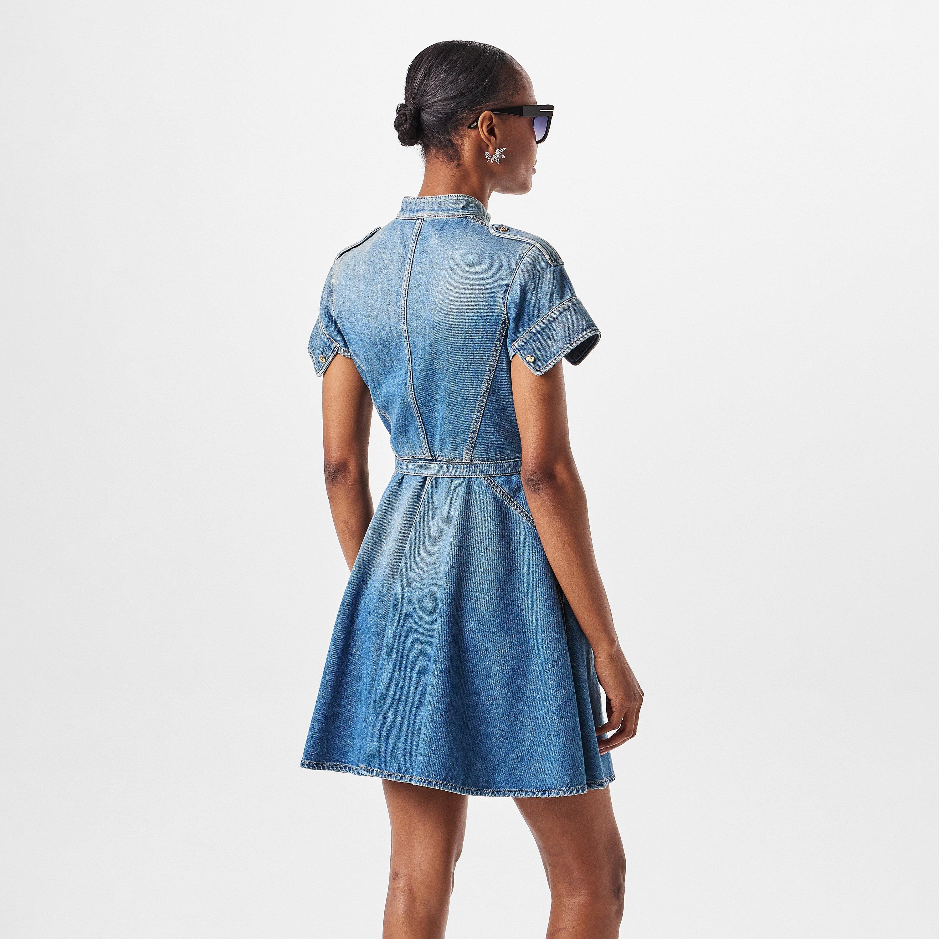 Indigo - Alexander McQueen - Denim Shirt Dress - 4