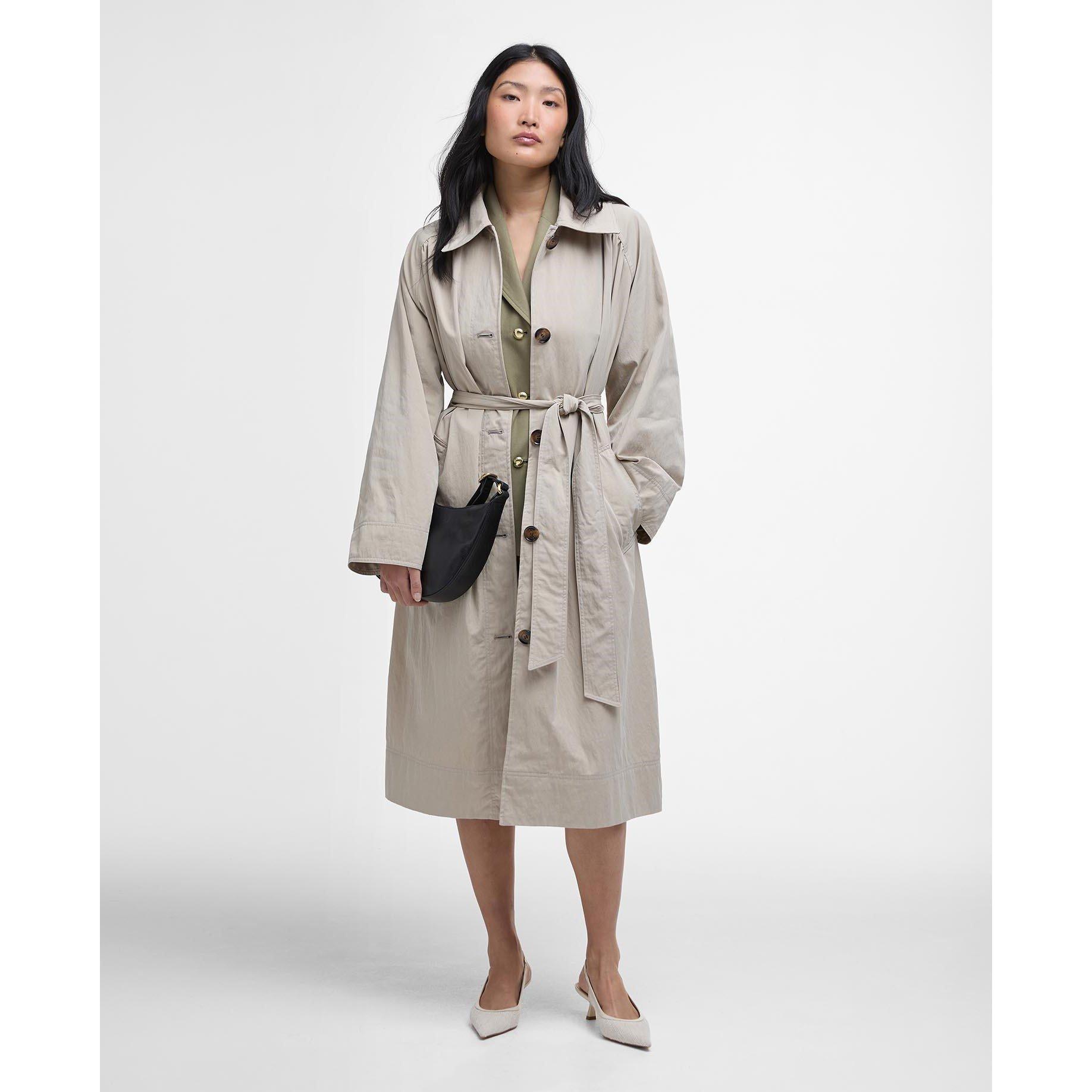 Women's Garbo Showerproof Long Sleeve Button Trench Coat