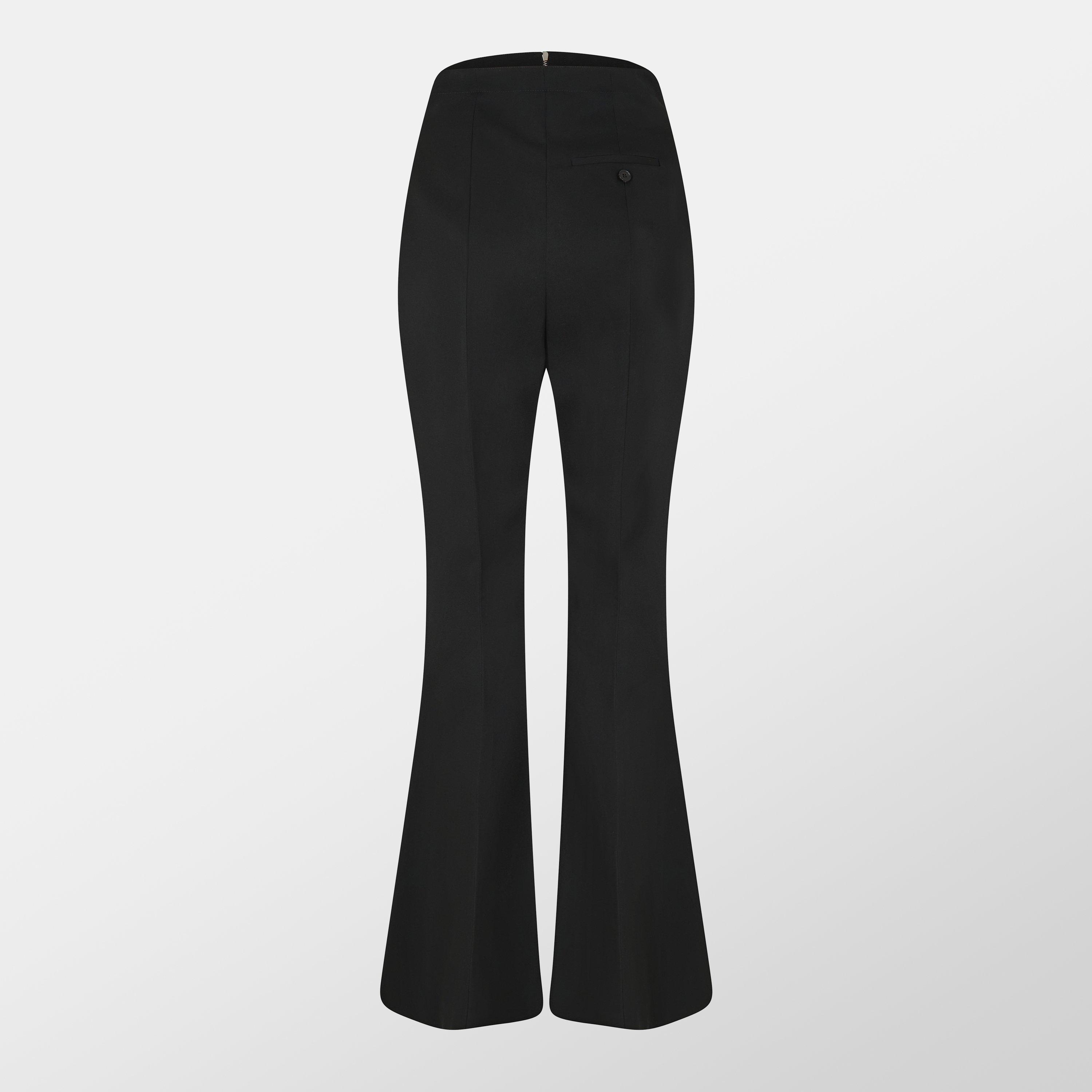 Black - Alexander McQueen - Fold Over Waist Tailored Trousers - 2