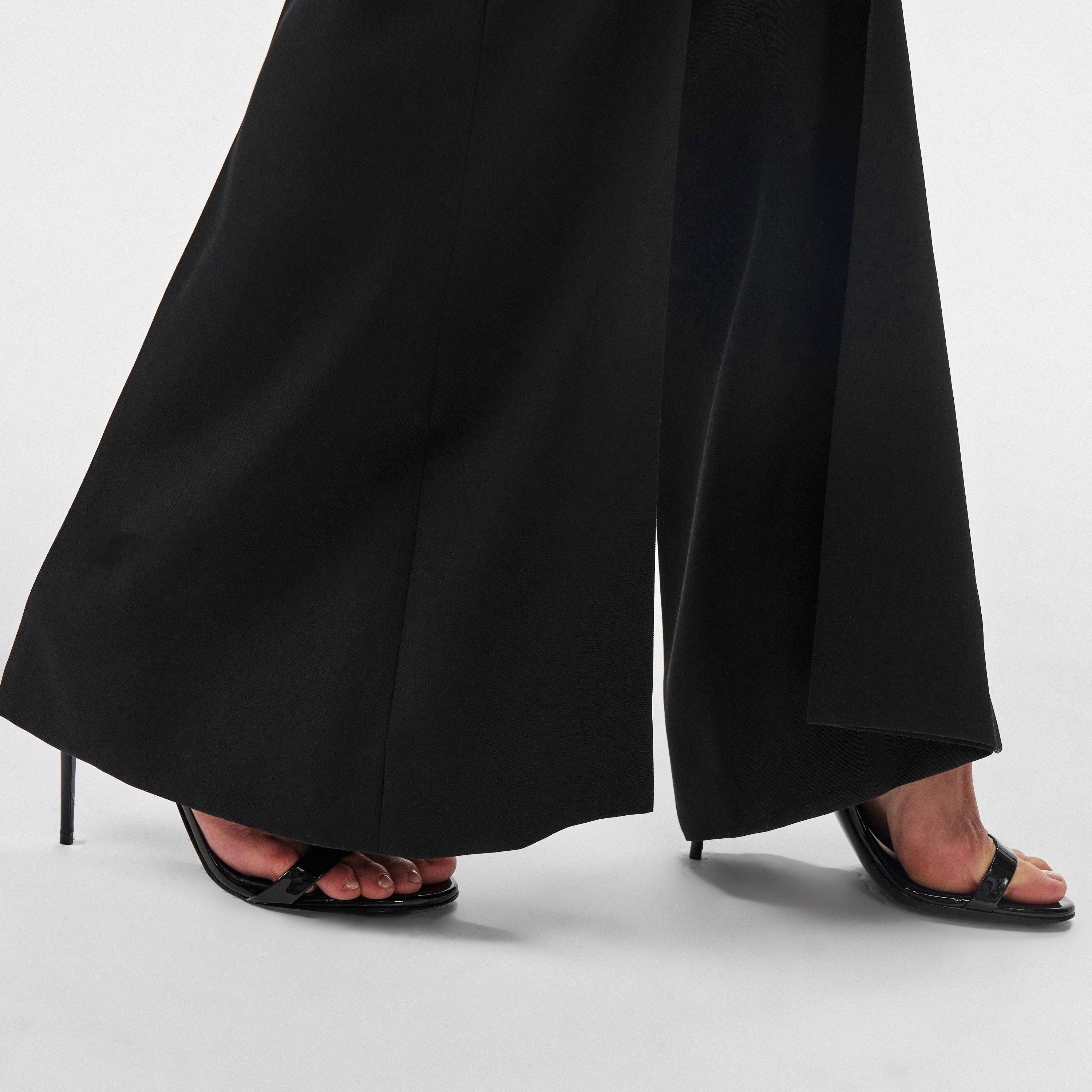 Black - Alexander McQueen - Fold Over Waist Tailored Trousers - 5