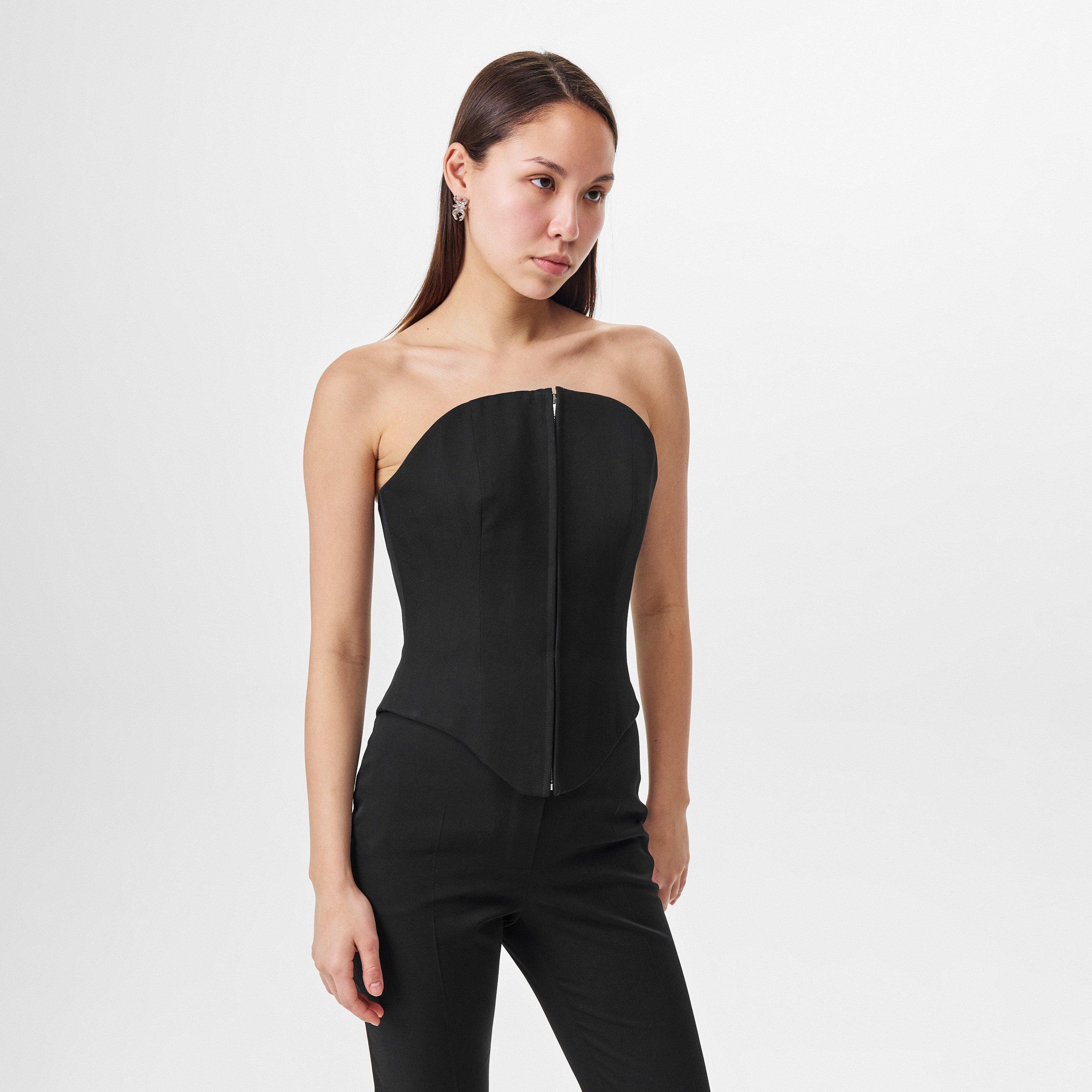 Black - Alexander McQueen - Bustier Top - 3