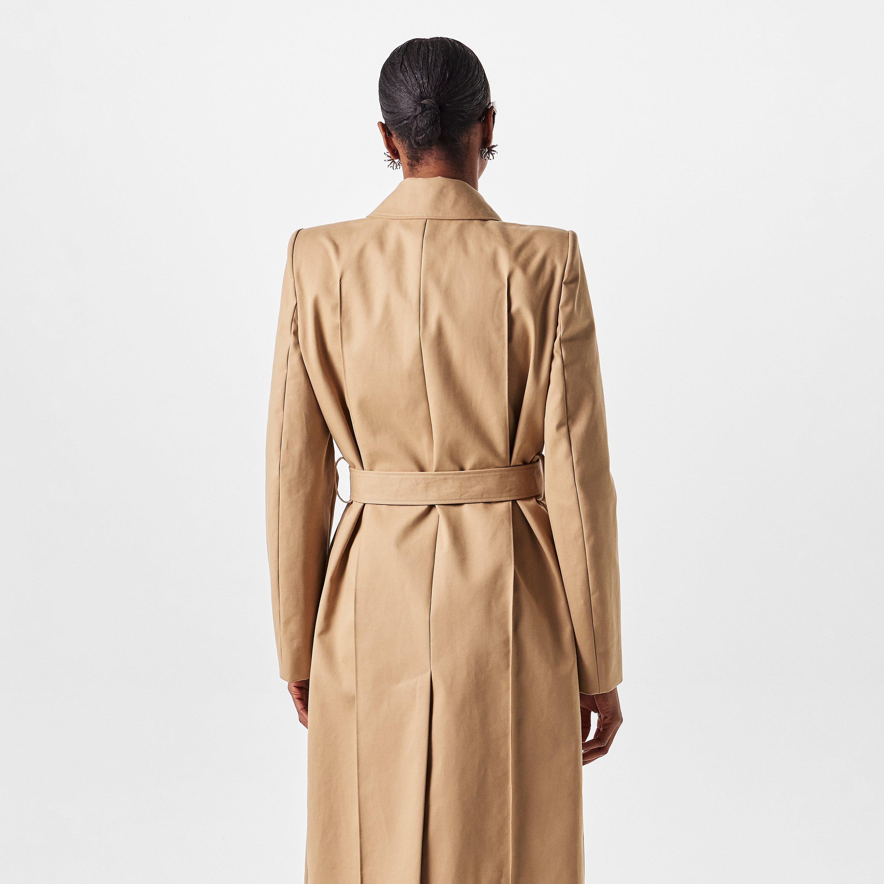 Beige - Alexander McQueen - Women's Mackintosh Tailored Trench Coat - 4