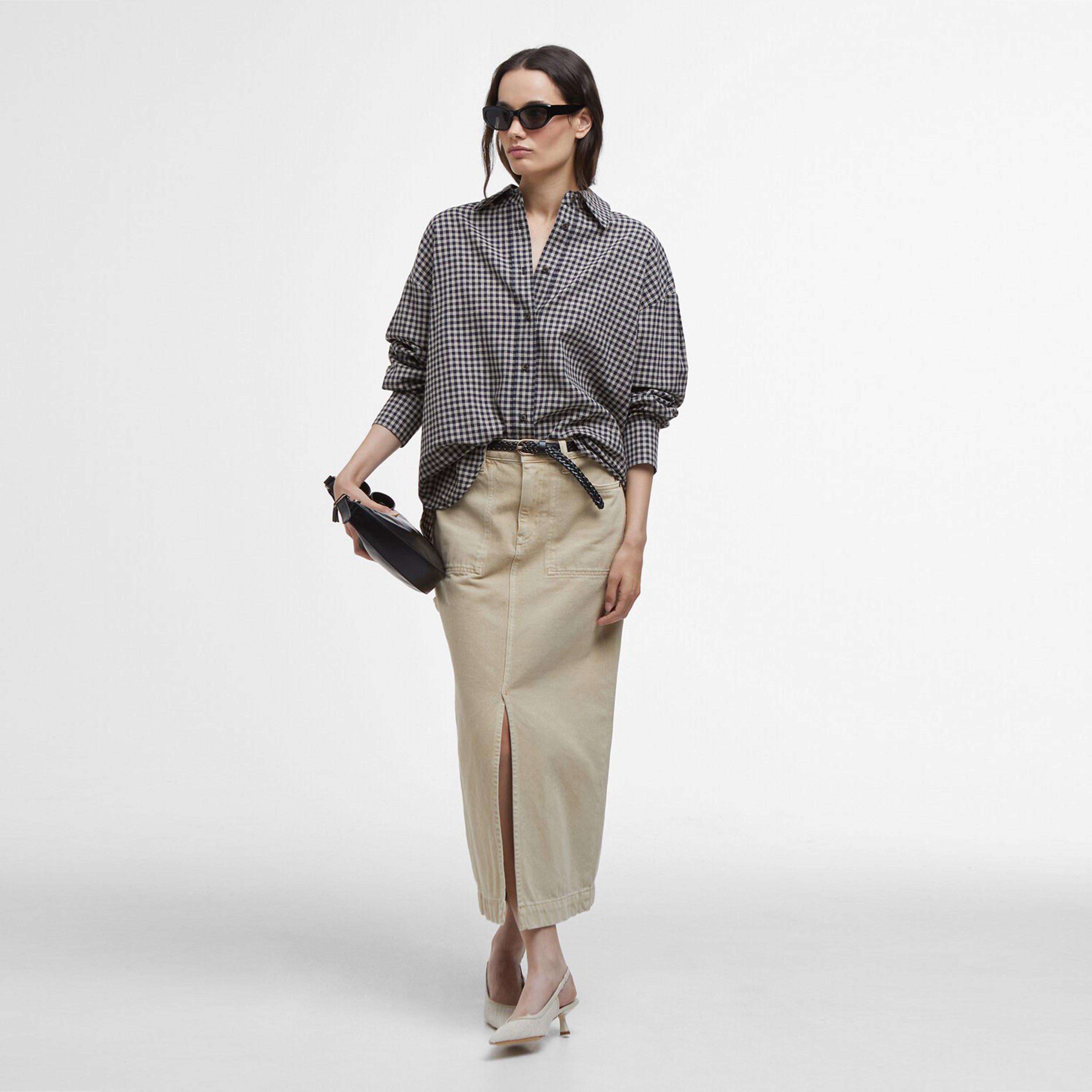 D Navy/L Sand - Barbour - Adaline Linen Shirt - 5