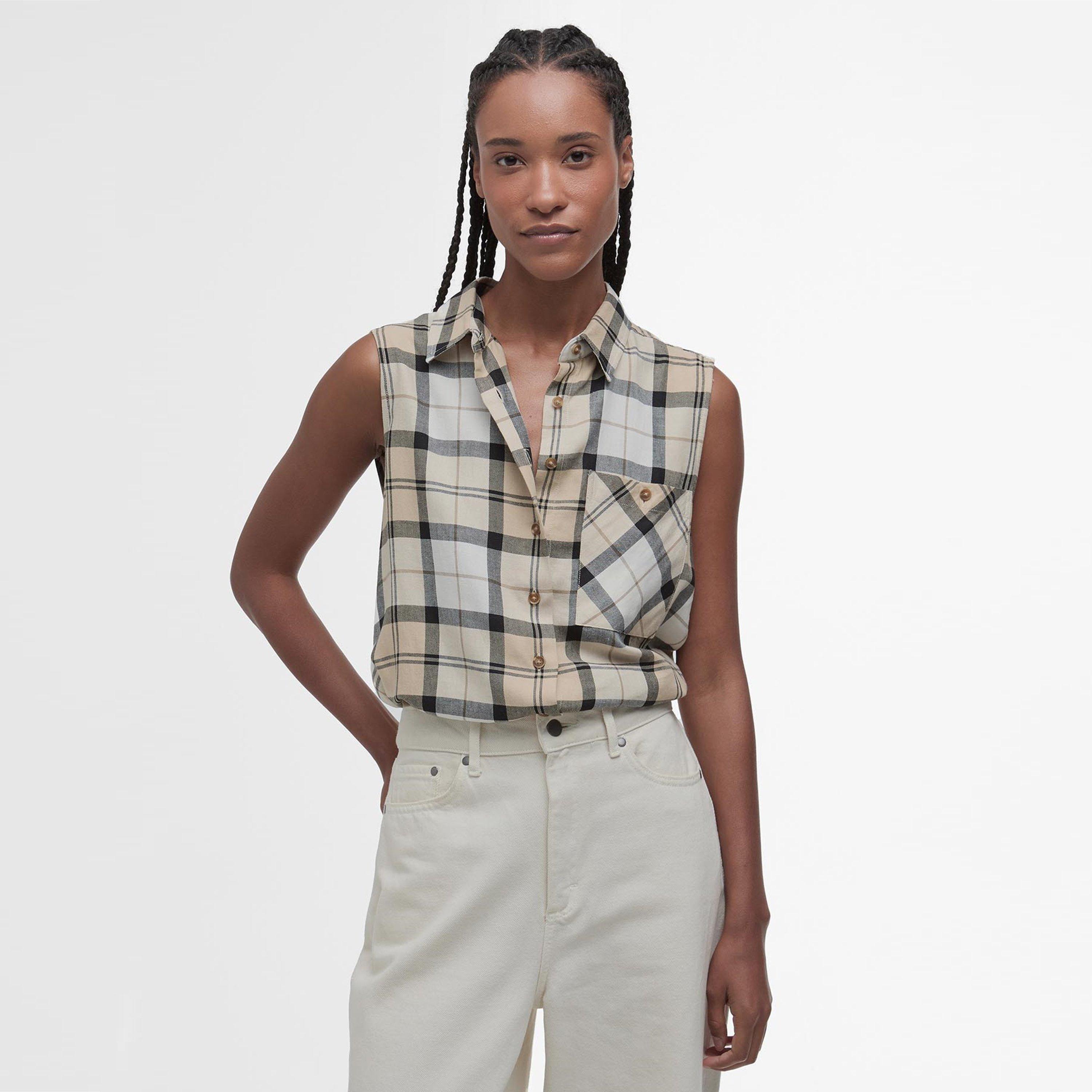 Safari D Tartan - Barbour - Agnes Sleeveless Shirt - 2