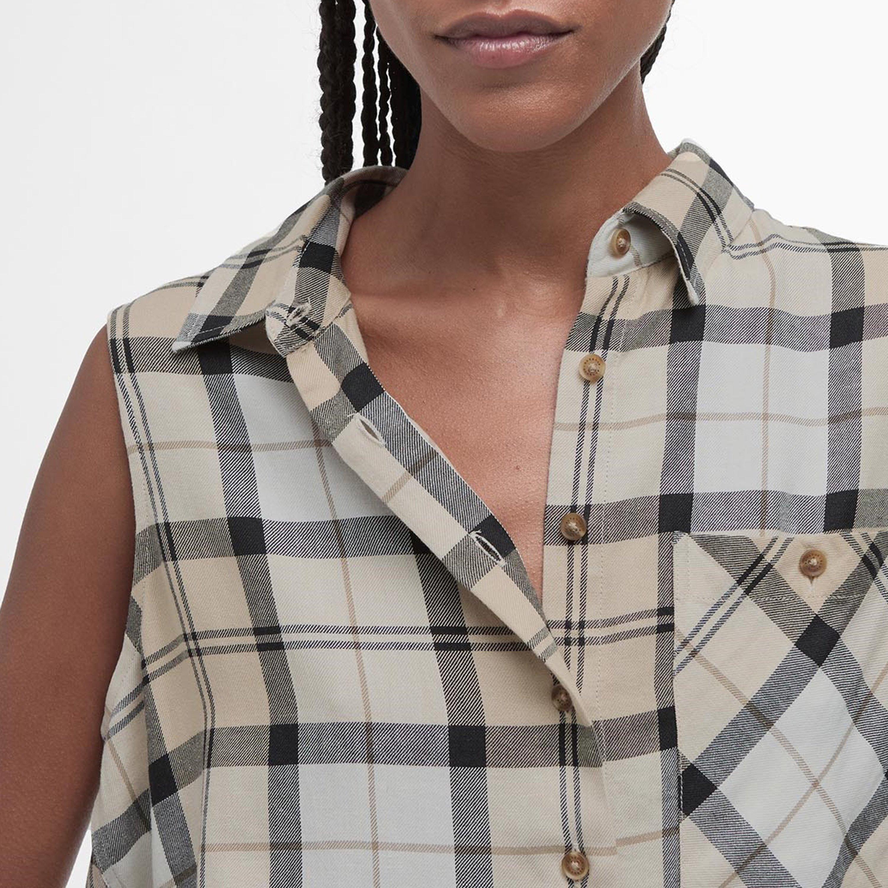 Safari D Tartan - Barbour - Agnes Sleeveless Shirt - 4