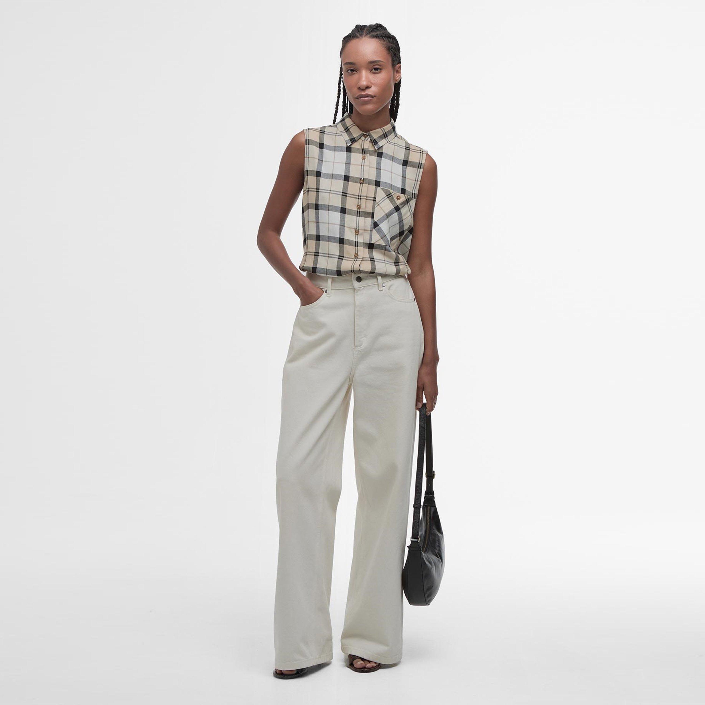 Safari D Tartan - Barbour - Agnes Sleeveless Shirt - 5