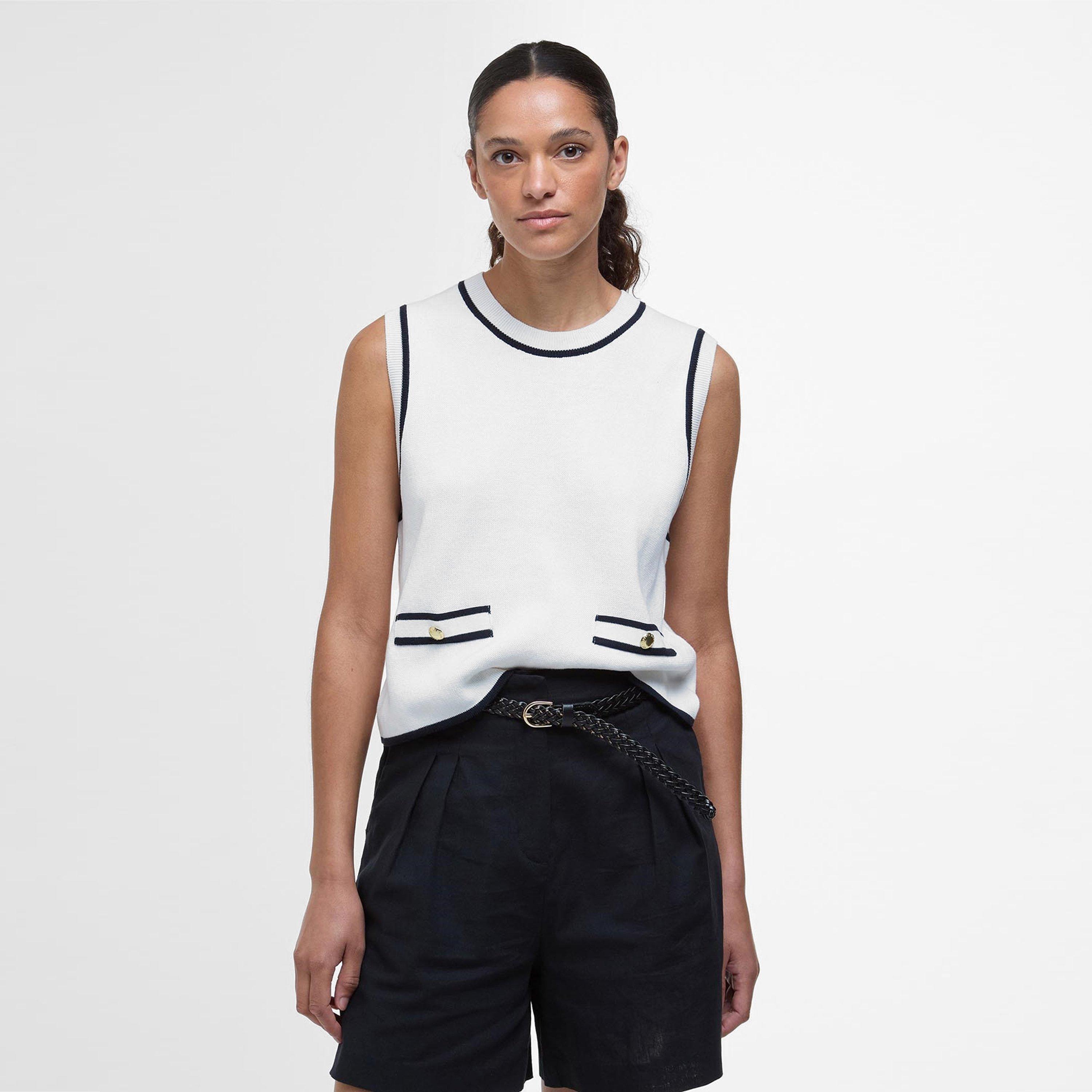 Cloud - Barbour - Amy Sleeveless Knitted Jumper - 2