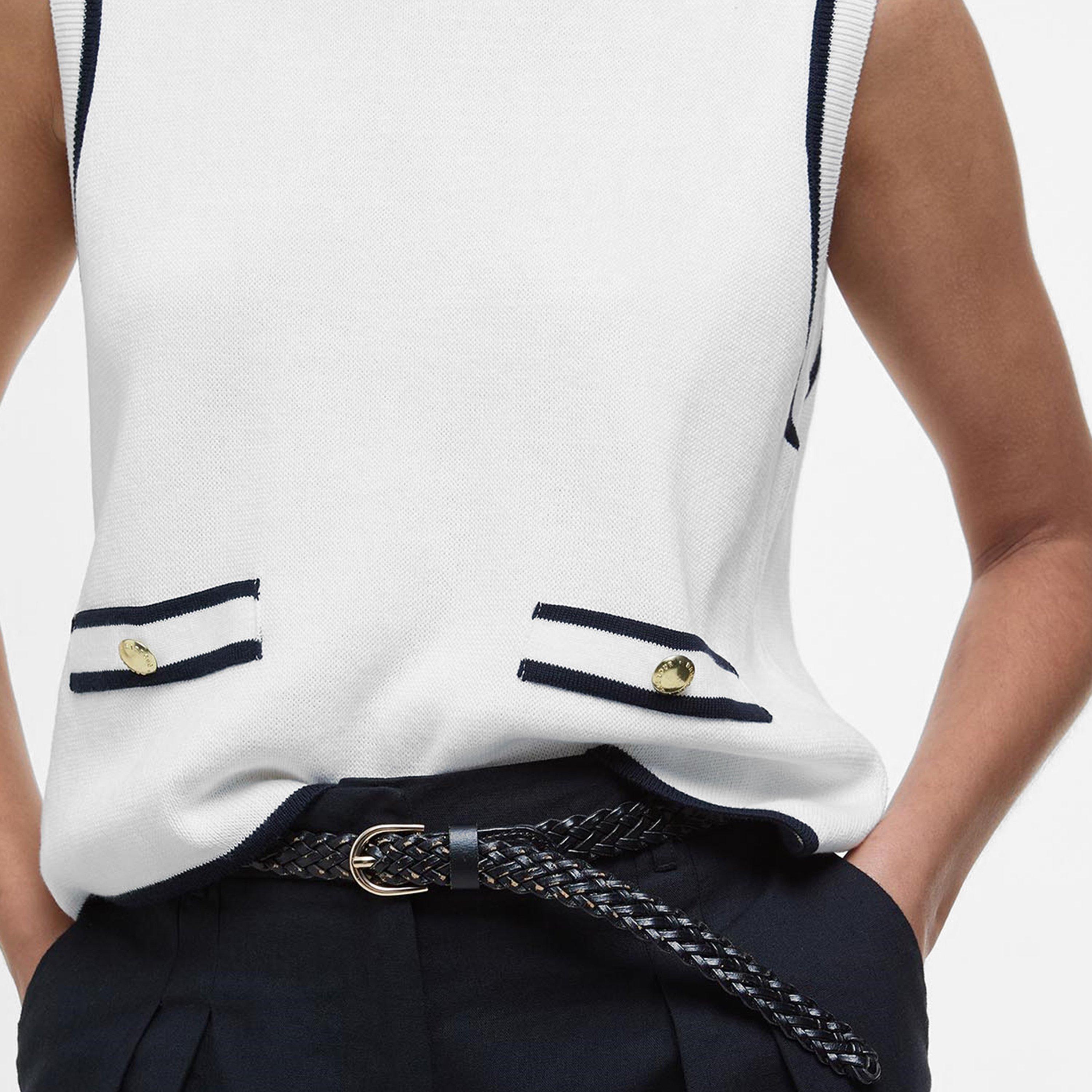 Cloud - Barbour - Amy Sleeveless Knitted Jumper - 4