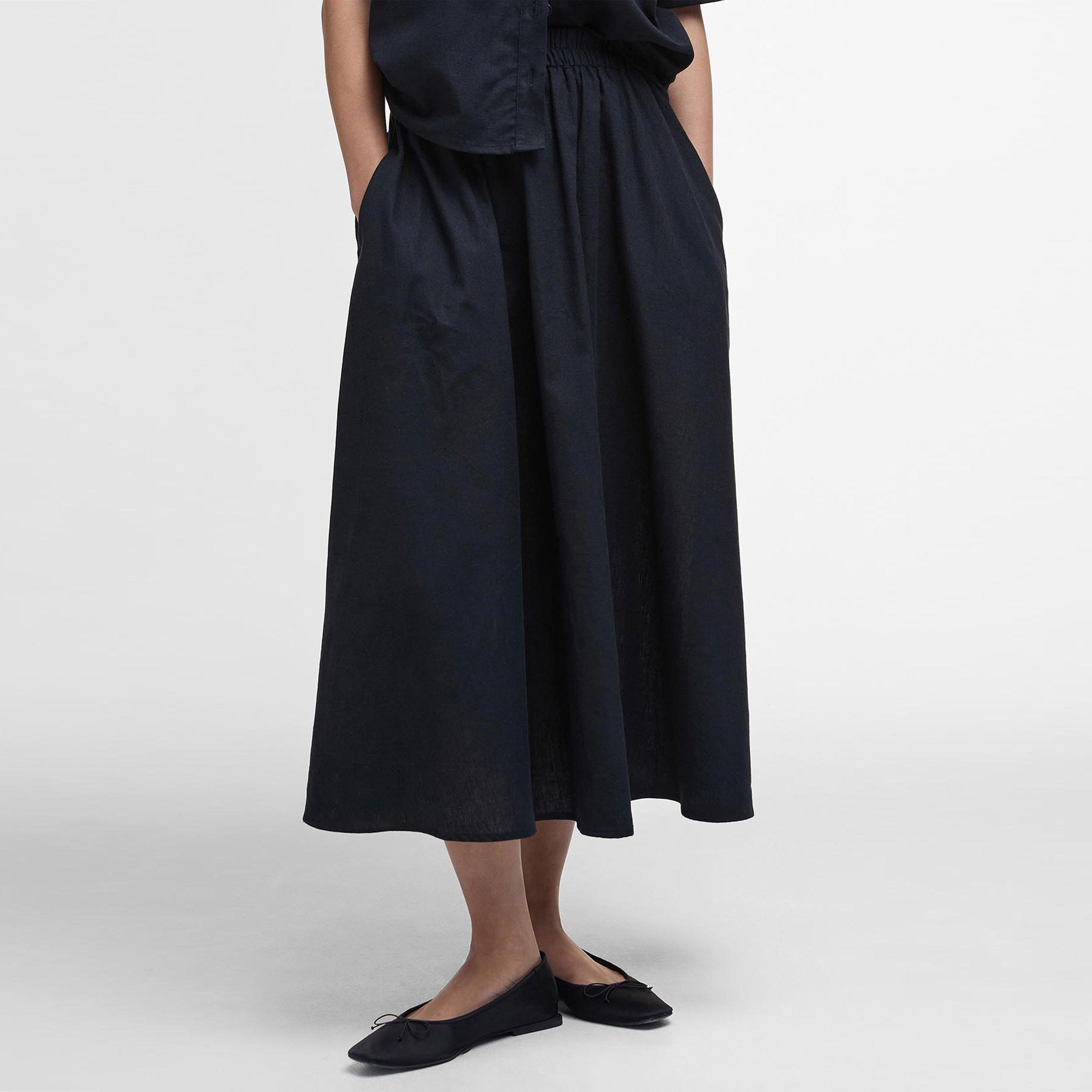 Black - Barbour - Elsie Mid Skirt - 2