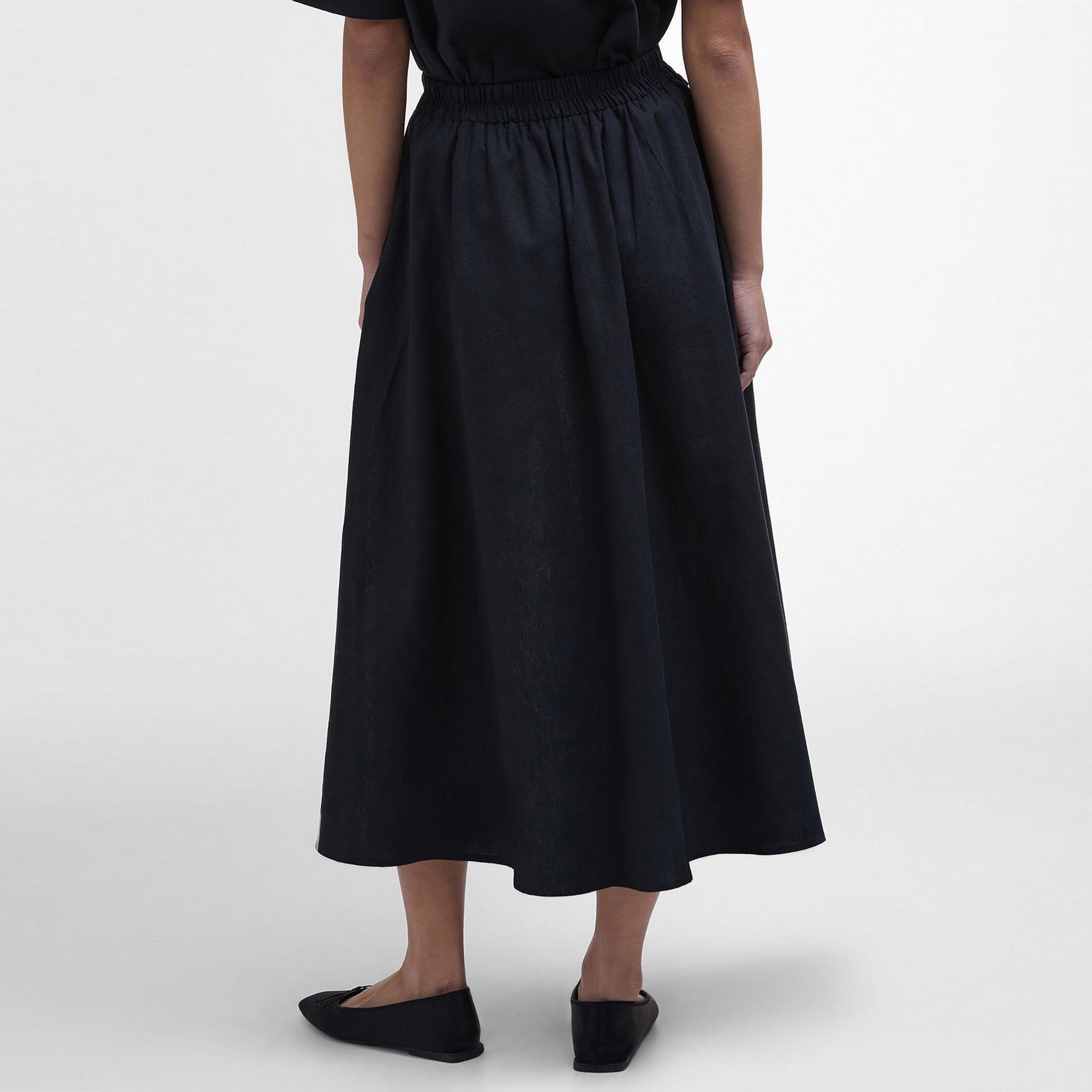 Black - Barbour - Elsie Mid Skirt - 3